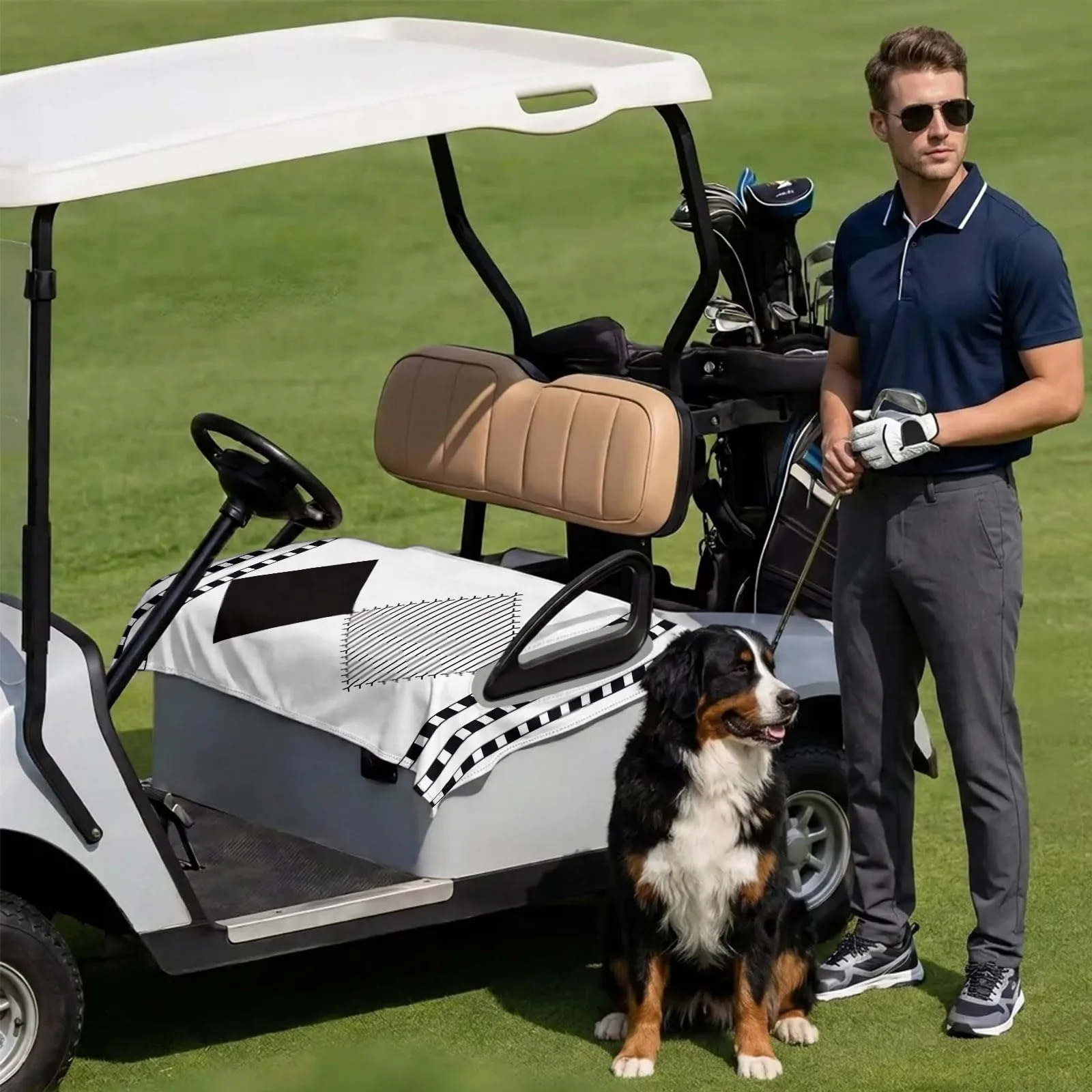 DecorLovee Golf Cart Seat Cover, 51 x 31 in image 3