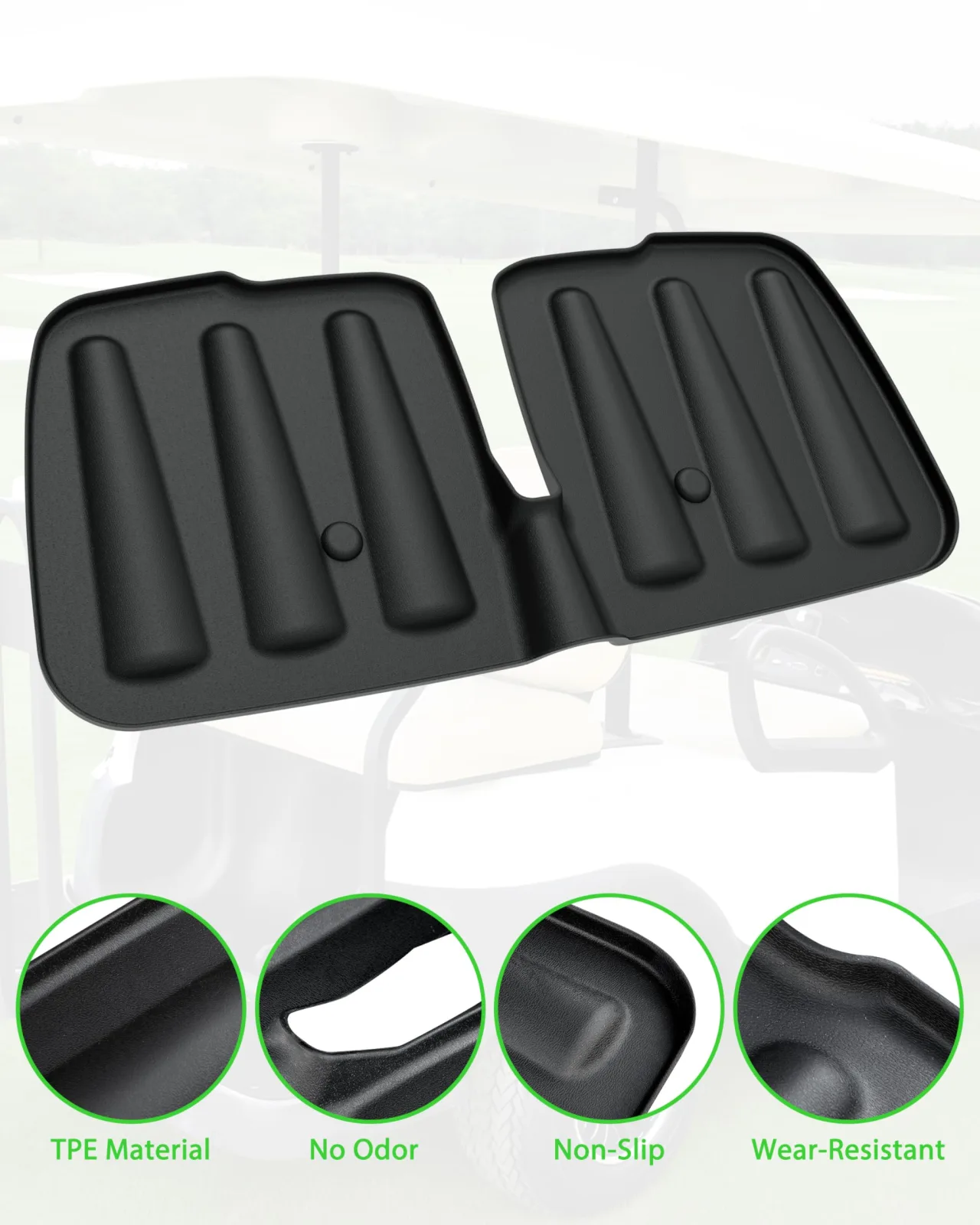 KEWISAUTO Rear Bag Well Mat for Club Car Tempo image 3