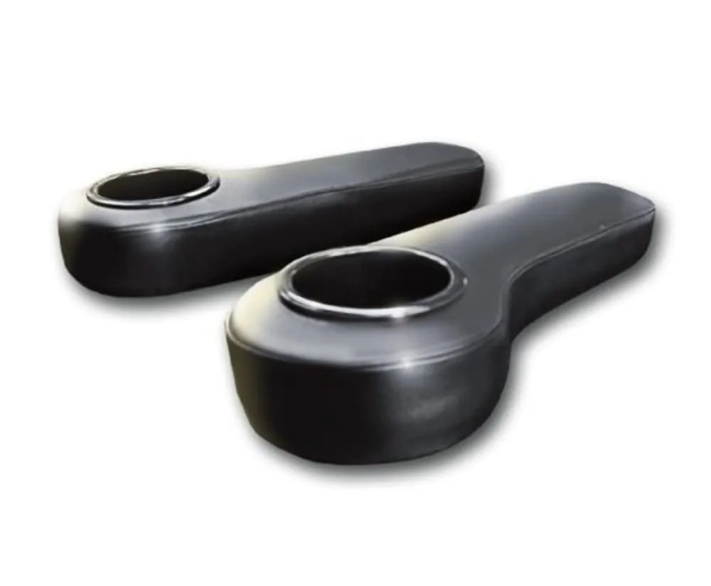 REVENGE Black Golf Cart Rear Seat Armrest Set SEAT-695-BLK