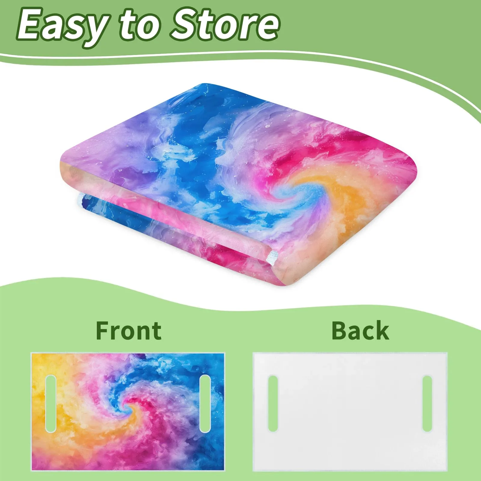 Tiveruda Tie-Dye Golf Cart Seat Cover for Double Seats image 4