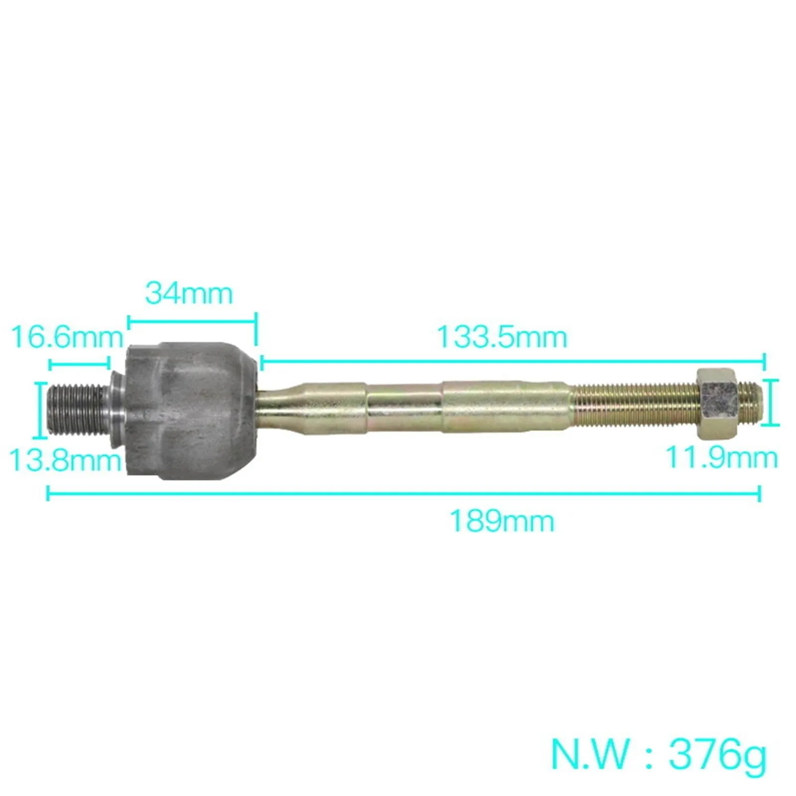 OETIBUFA Golf Cart Steering Inner Ball Head Set image 2