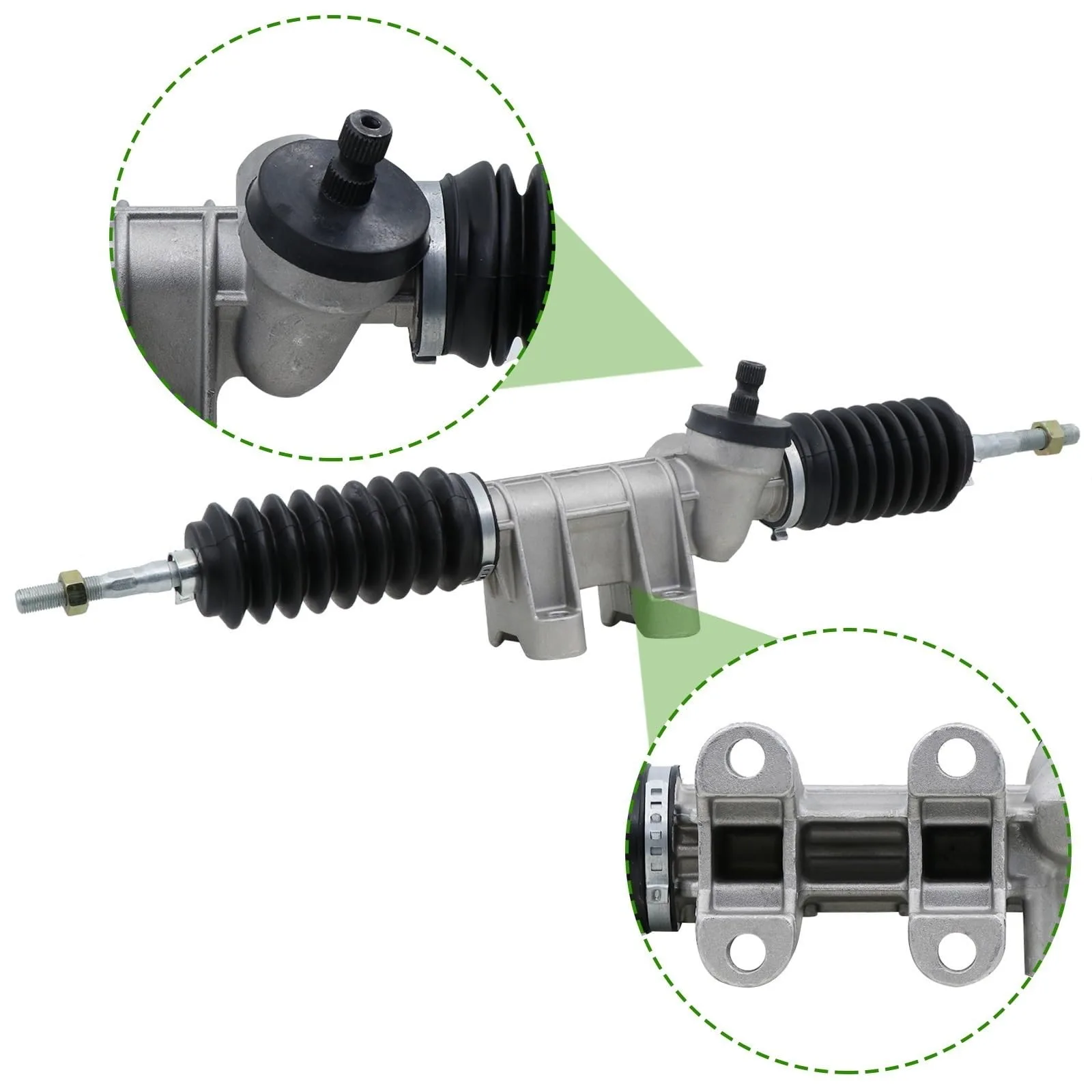 OETIBUFA 2-Piece Golf Cart Steering Gear Assembly image 3
