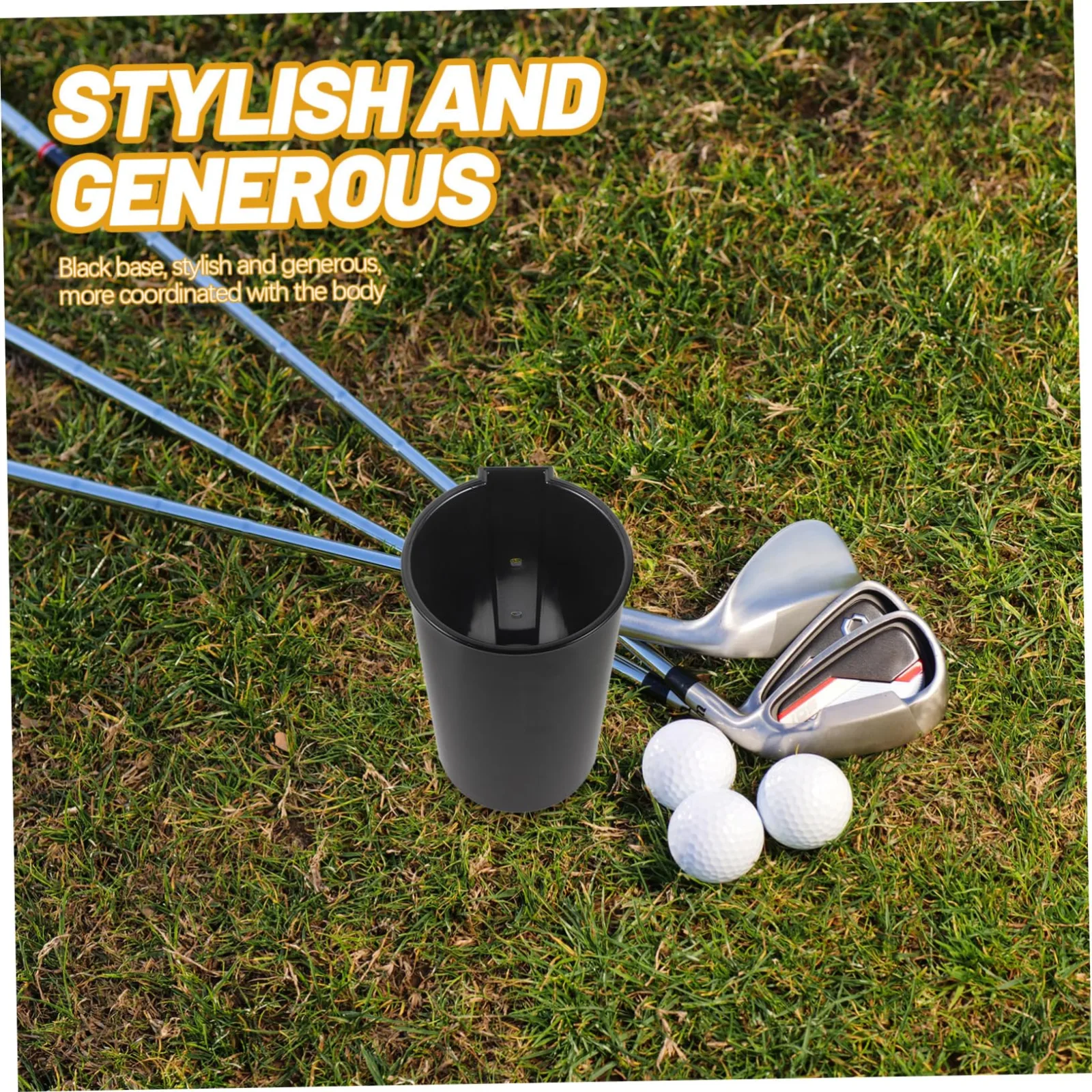 WHAMVOX Golf Cart Sand Holder, Black Plastic image 4