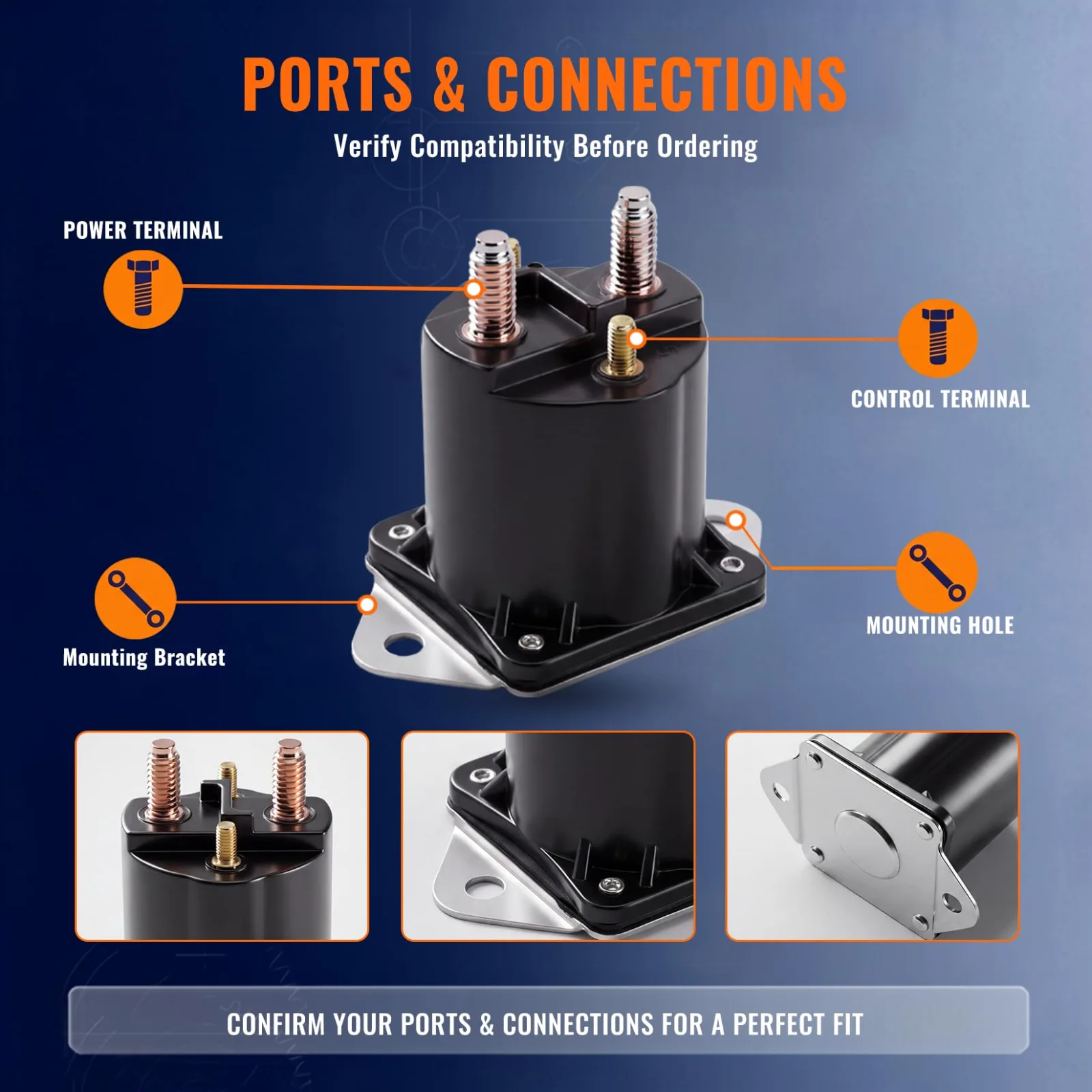 FERVIDOX Club Car Solenoid and Regulator Kit 1013609 image 3