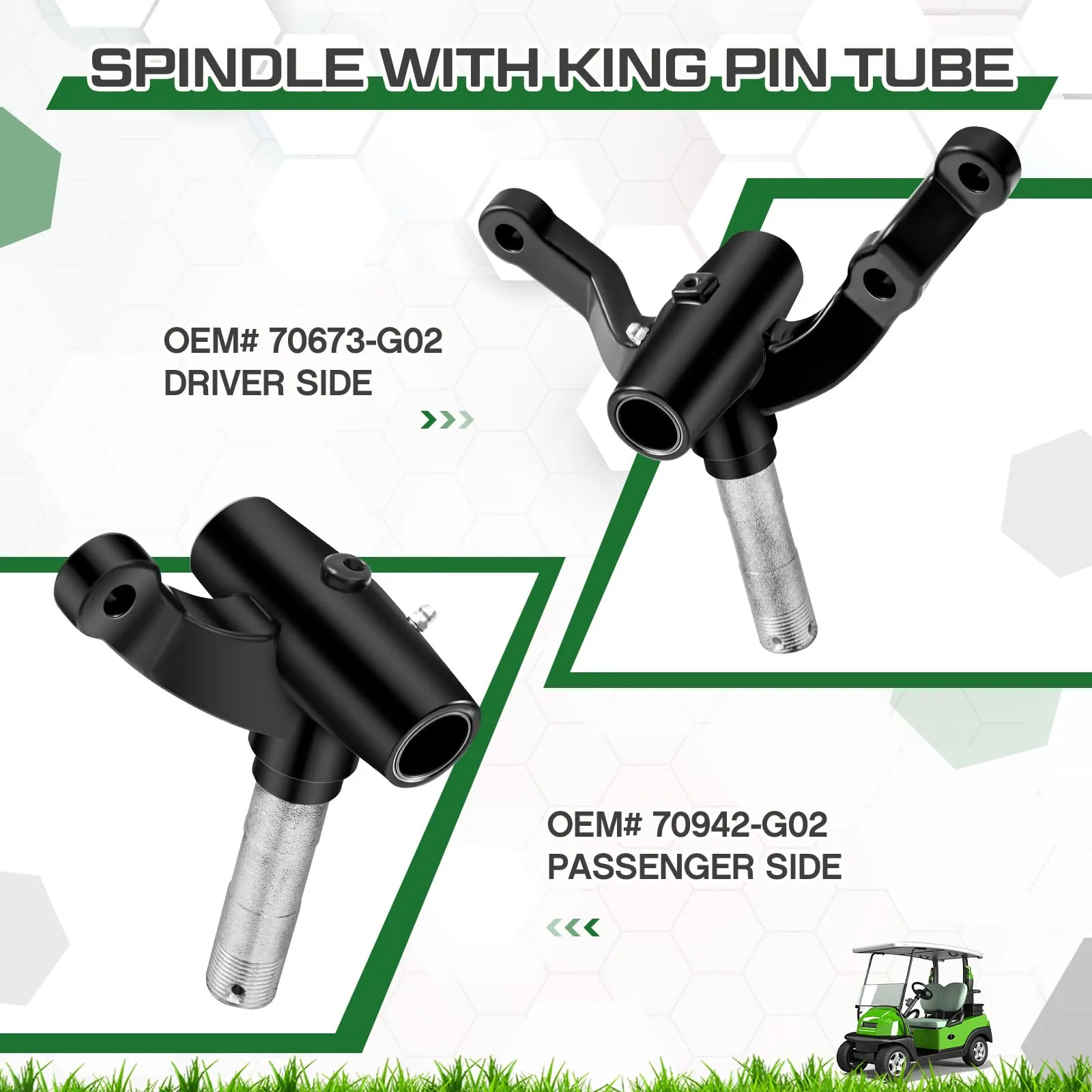 MorningRo E-Z-GO Spindle Front-End Repair Kit HUI-MorningRo-1606 image 2