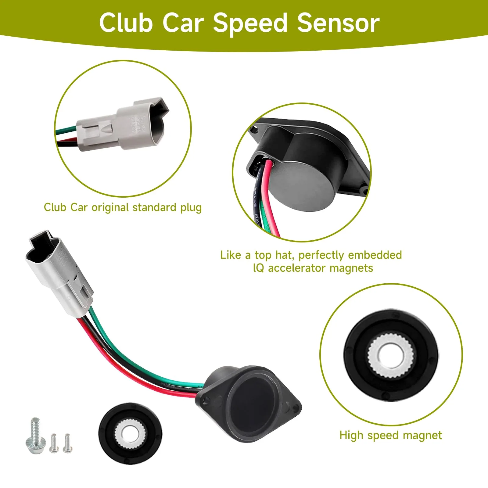 iLSKW Speed Sensor for Club Car DS & Precedent IQ Golf Carts image 3