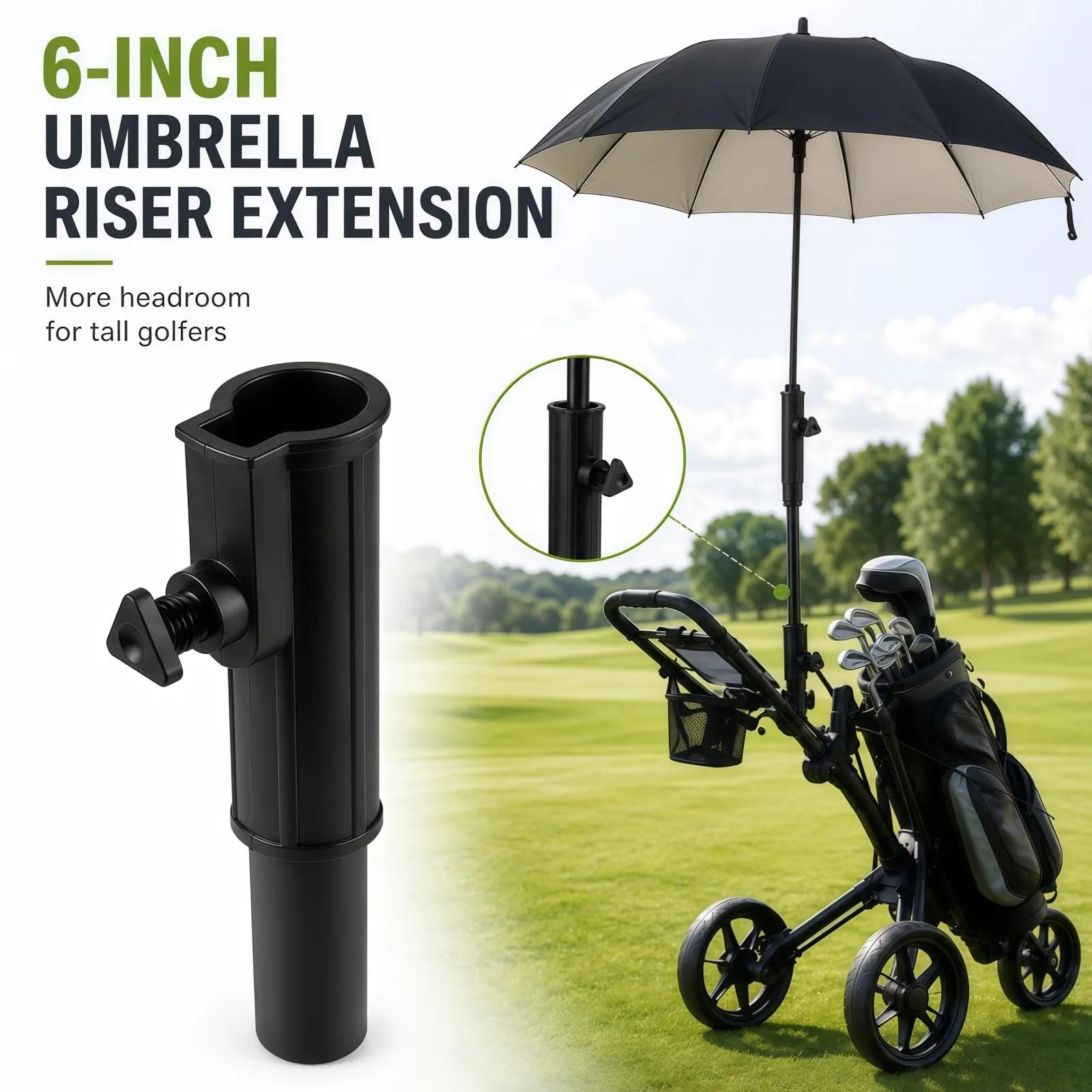 Sephirom 6-Inch Umbrella Holder Extension for MGI Zip Navigator image 2