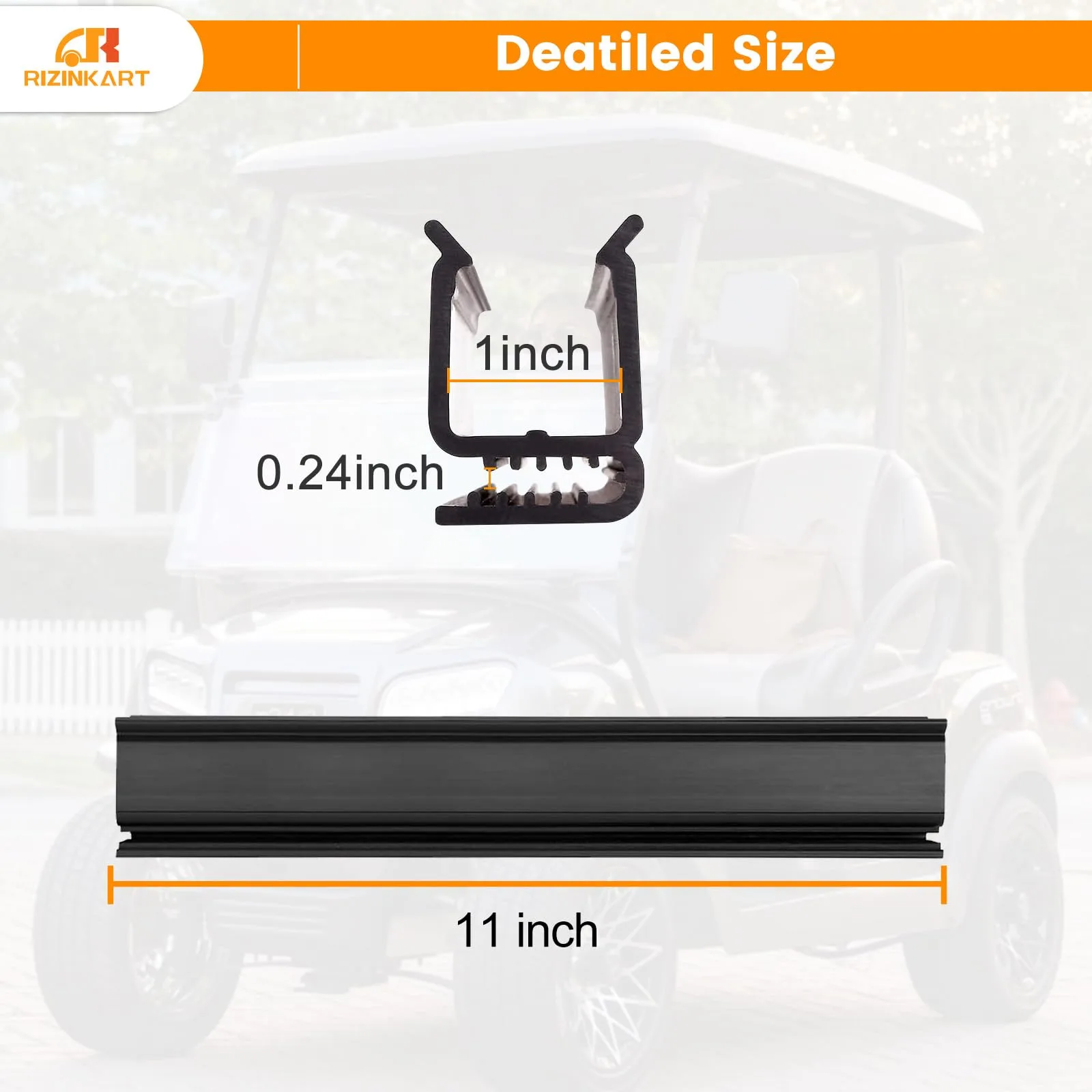 RIZINKART Golf Cart Windshield Sash Clips for Club Car & Yamaha image 3
