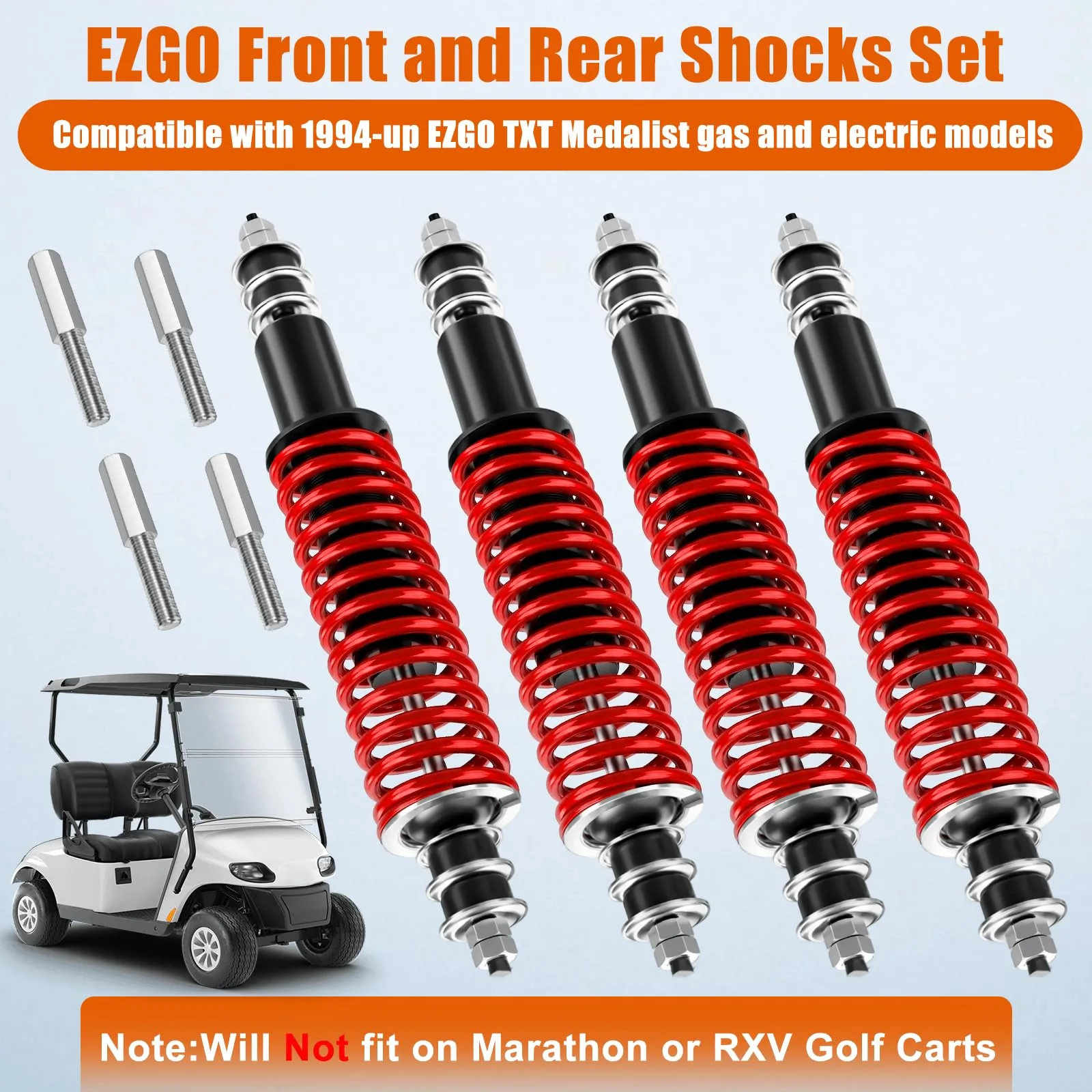 MOSNAI Heavy-Duty Shocks for E-Z-GO TXT Golf Carts image 2