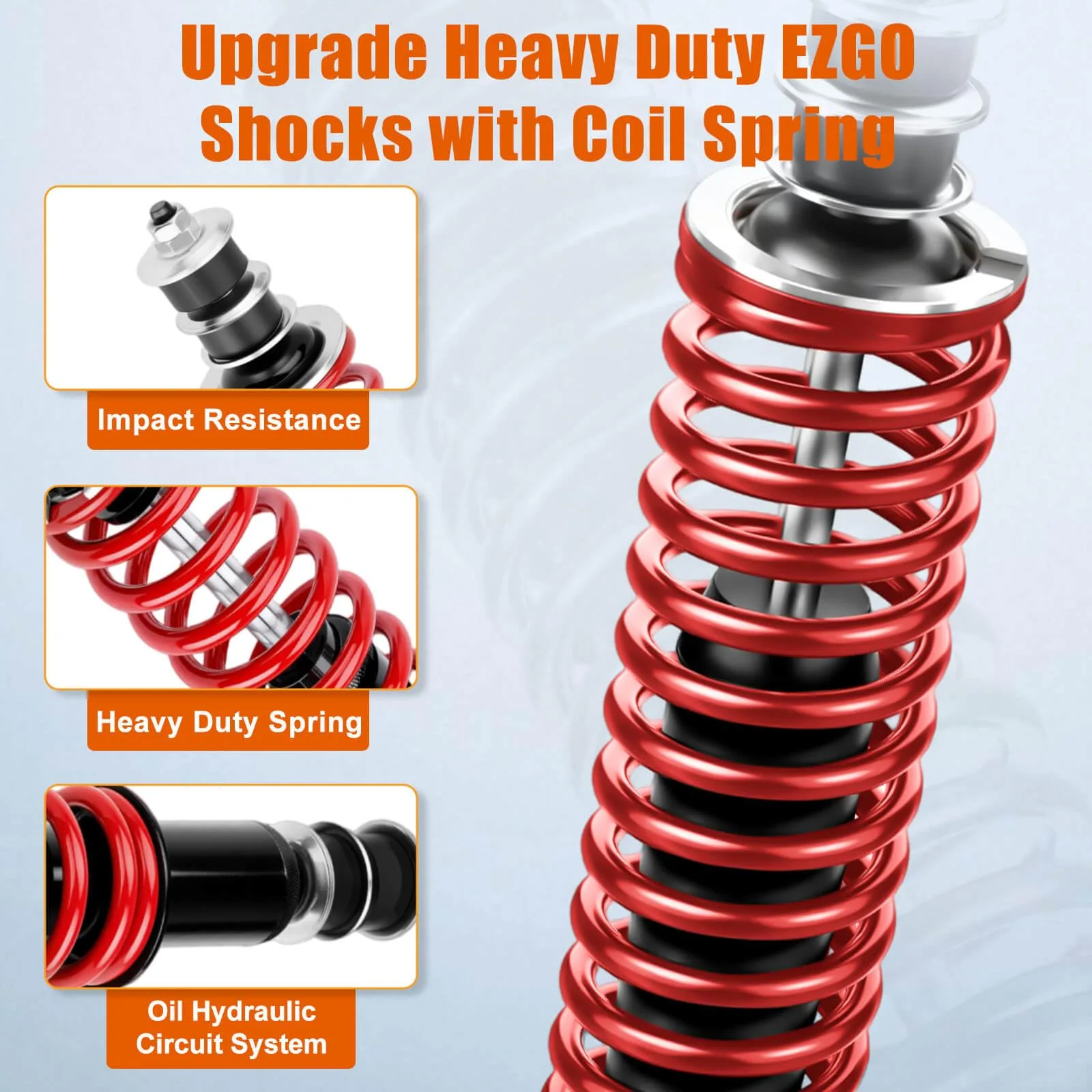 MOSNAI Heavy-Duty Shocks for E-Z-GO TXT Golf Carts image 3