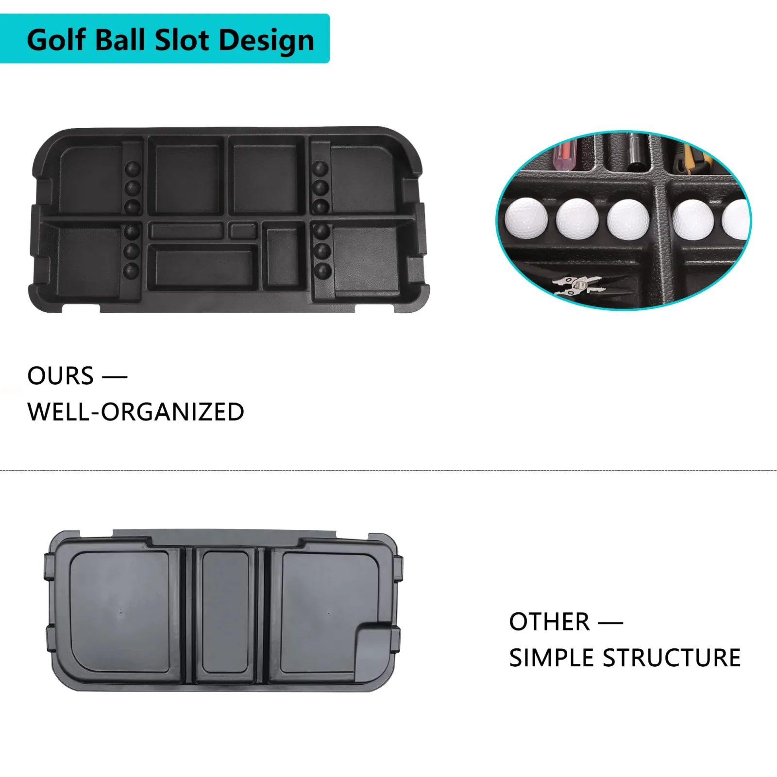 10L0L Under-Seat Storage Tray for E-Z-GO TXT Carts image 4