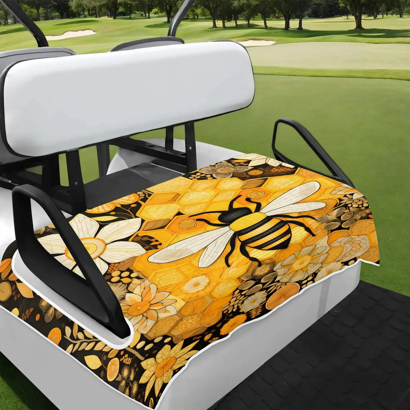 Tiveruda Golf Cart Seat Cover for Double Seats