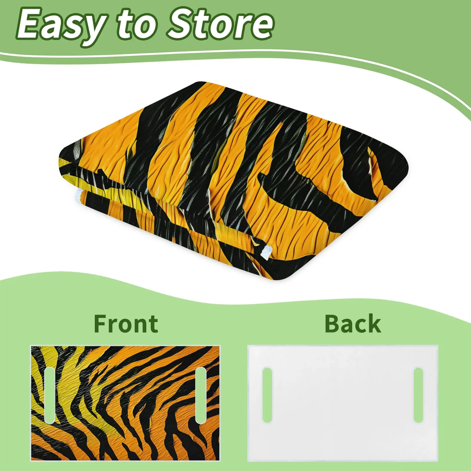 Tiveruda Zebra Golf Cart Seat Cover, 51 x 31 in image 4