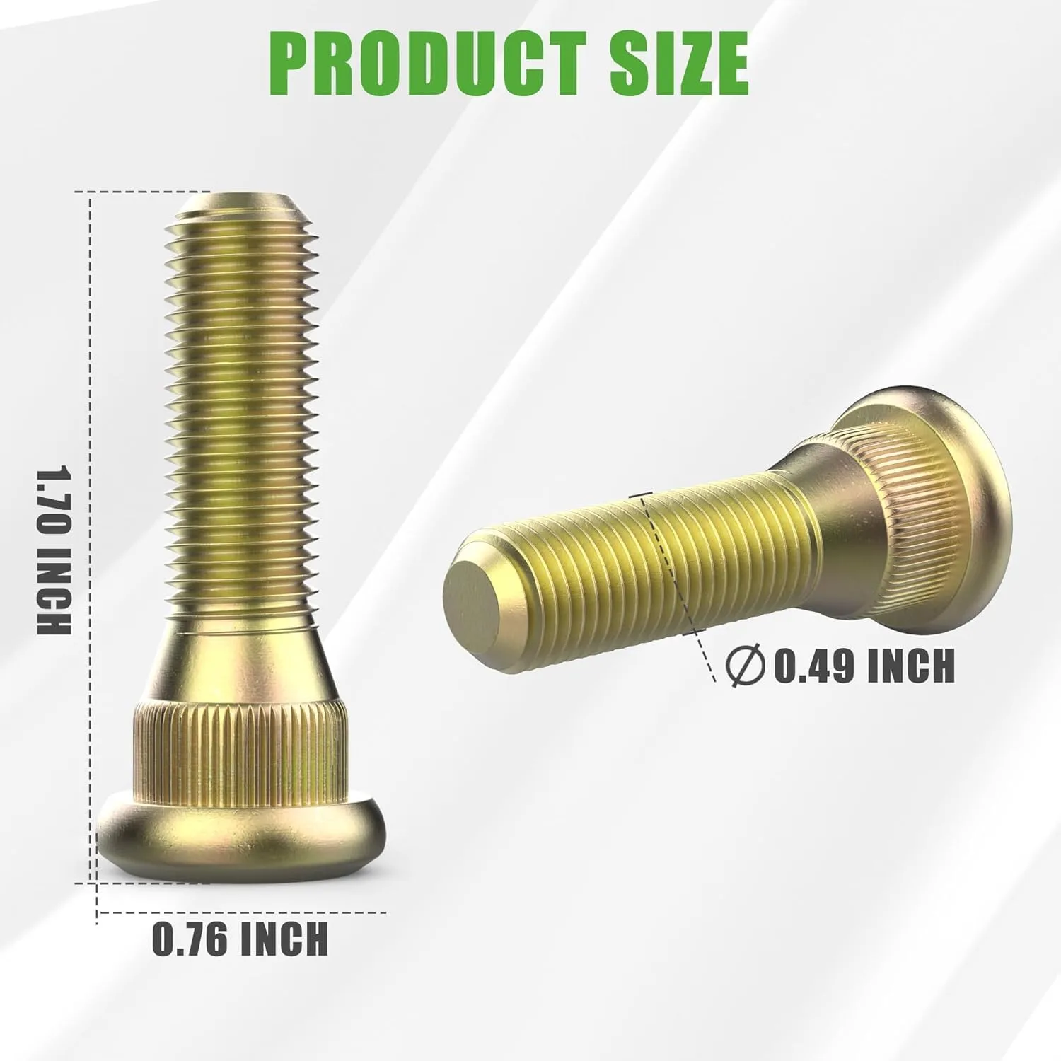 10L0L Golf Cart Lug Nut and Stud Kit image 4