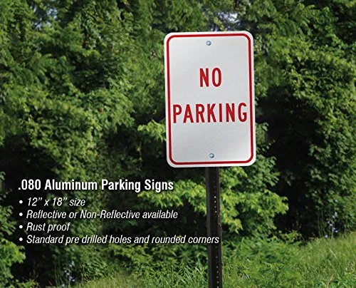 SignsToYou.com 12" x 18" Aluminum Golf Cart Parking Sign - PRK-3555 image 2