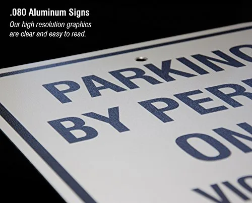 SignsToYou.com 12" x 18" Aluminum Golf Cart Parking Sign - PRK-3555 image 3
