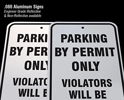 SignsToYou.com 12" x 18" Aluminum Golf Cart Parking Sign - PRK-3555 image 4