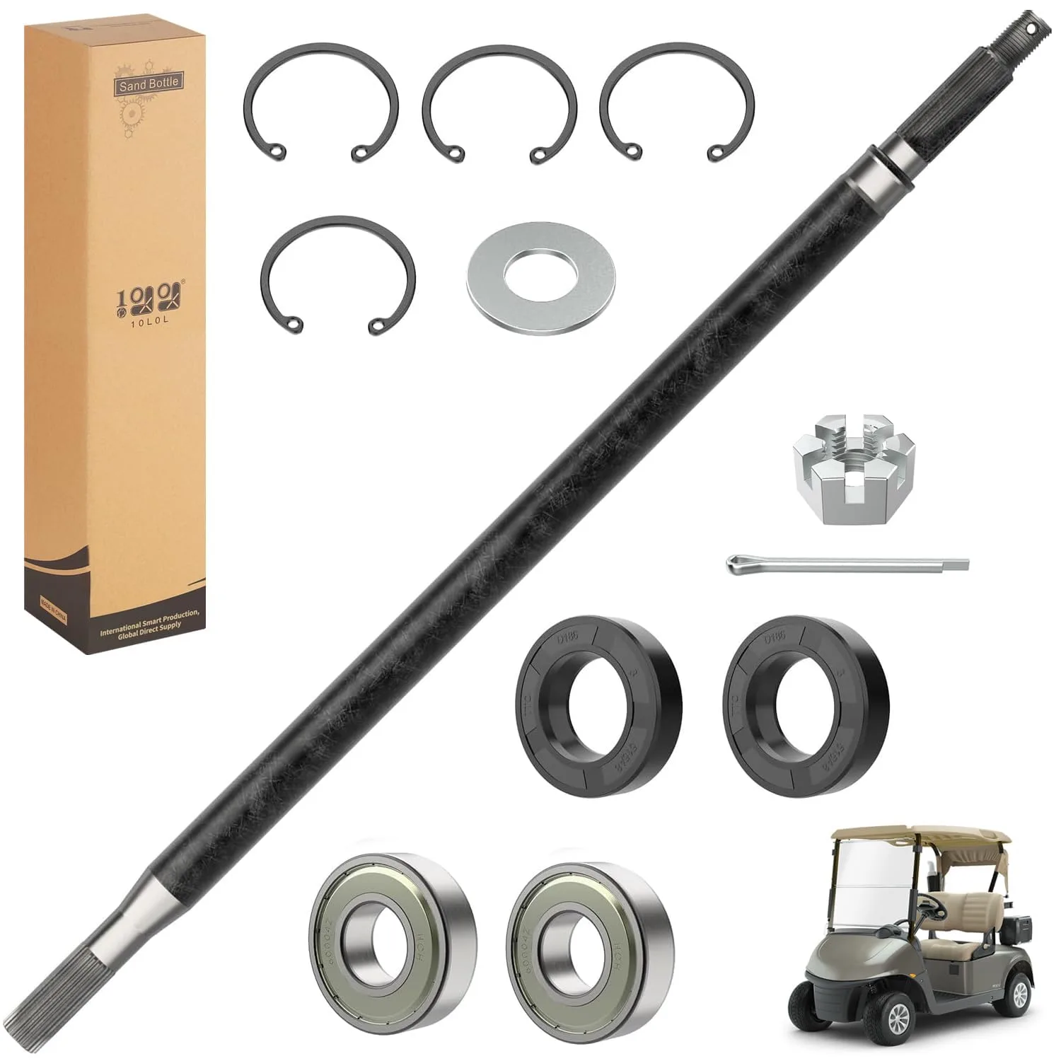 10L0L Driver-Side Rear Axle Shaft for E-Z-GO RXV