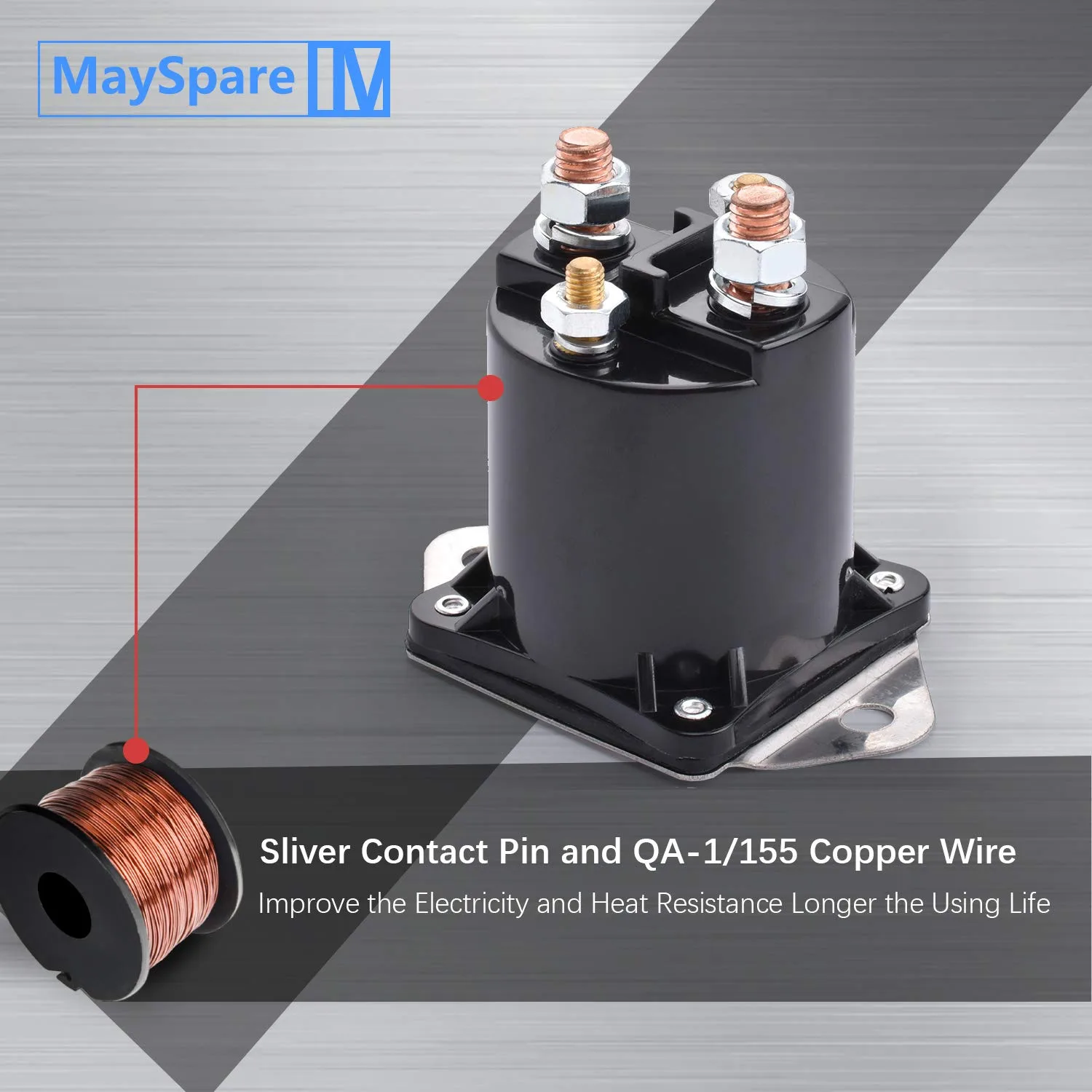 MaySpare 12V Solenoid for Club Car DS & Precedent image 4