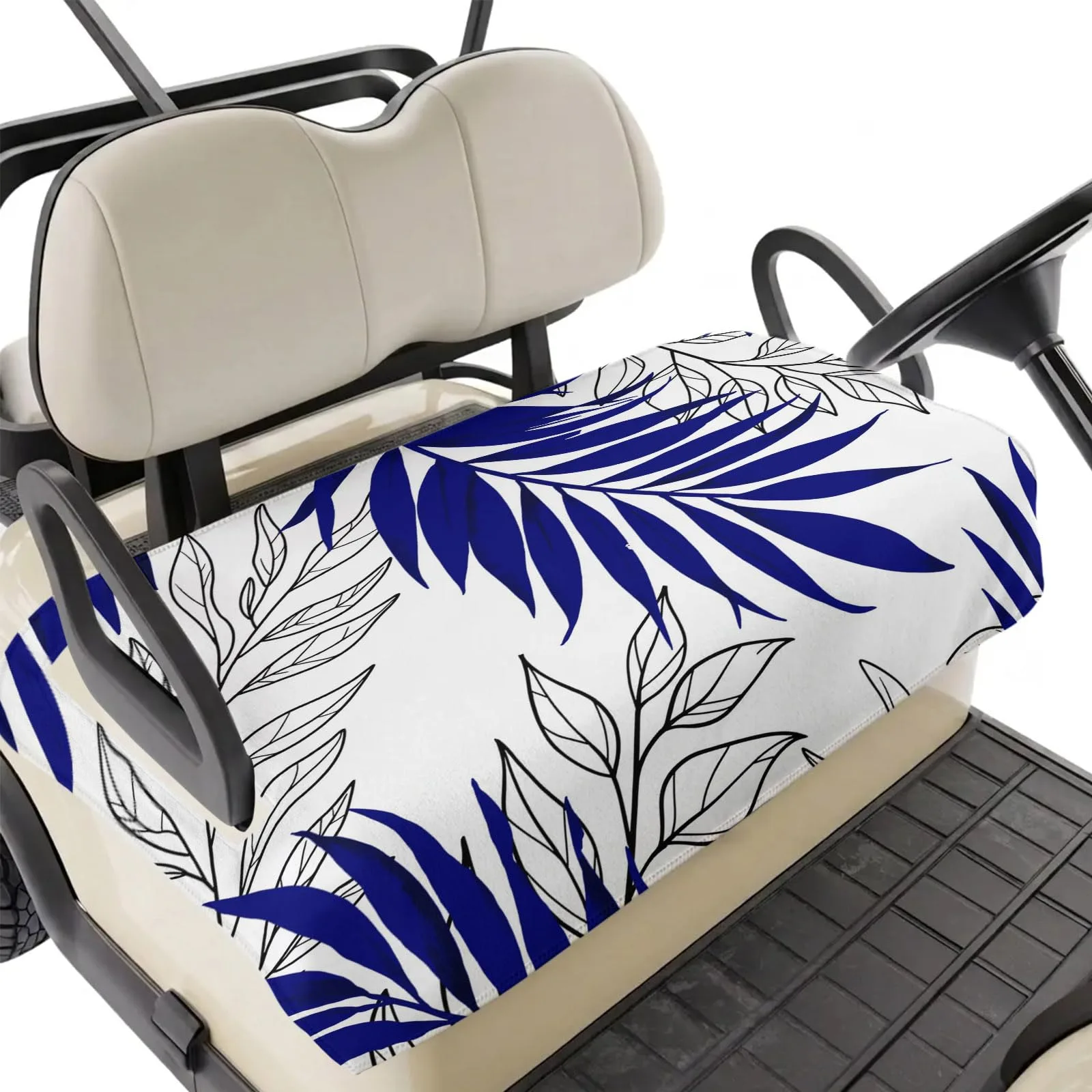 BEMIGO Blue Golf Cart Seat Cover, 51 x 31 Inches