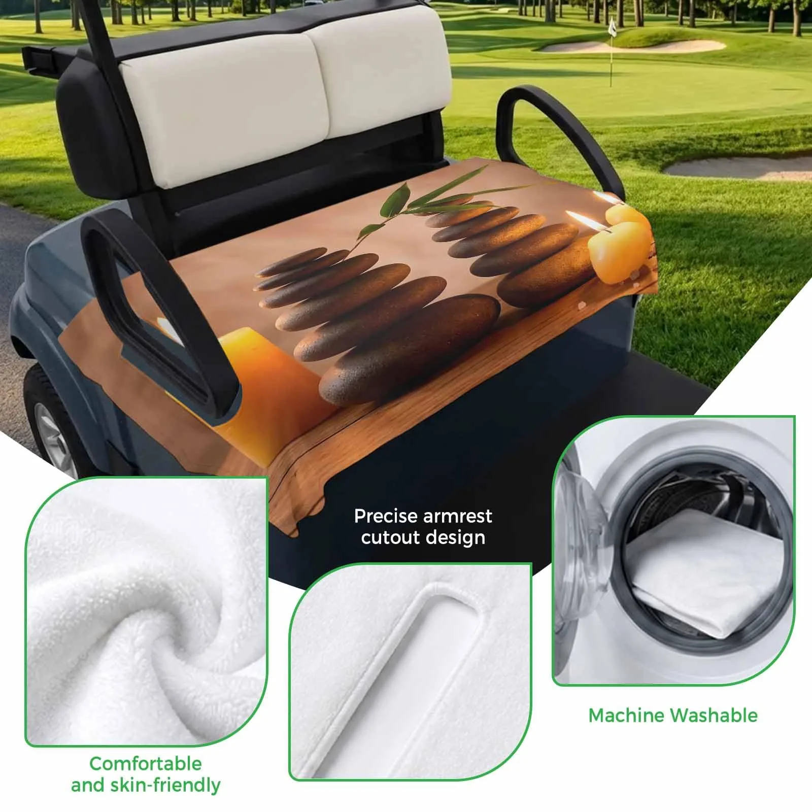 Trosturdspn Golf Cart Seat Cover 51 x 31 Inch image 3