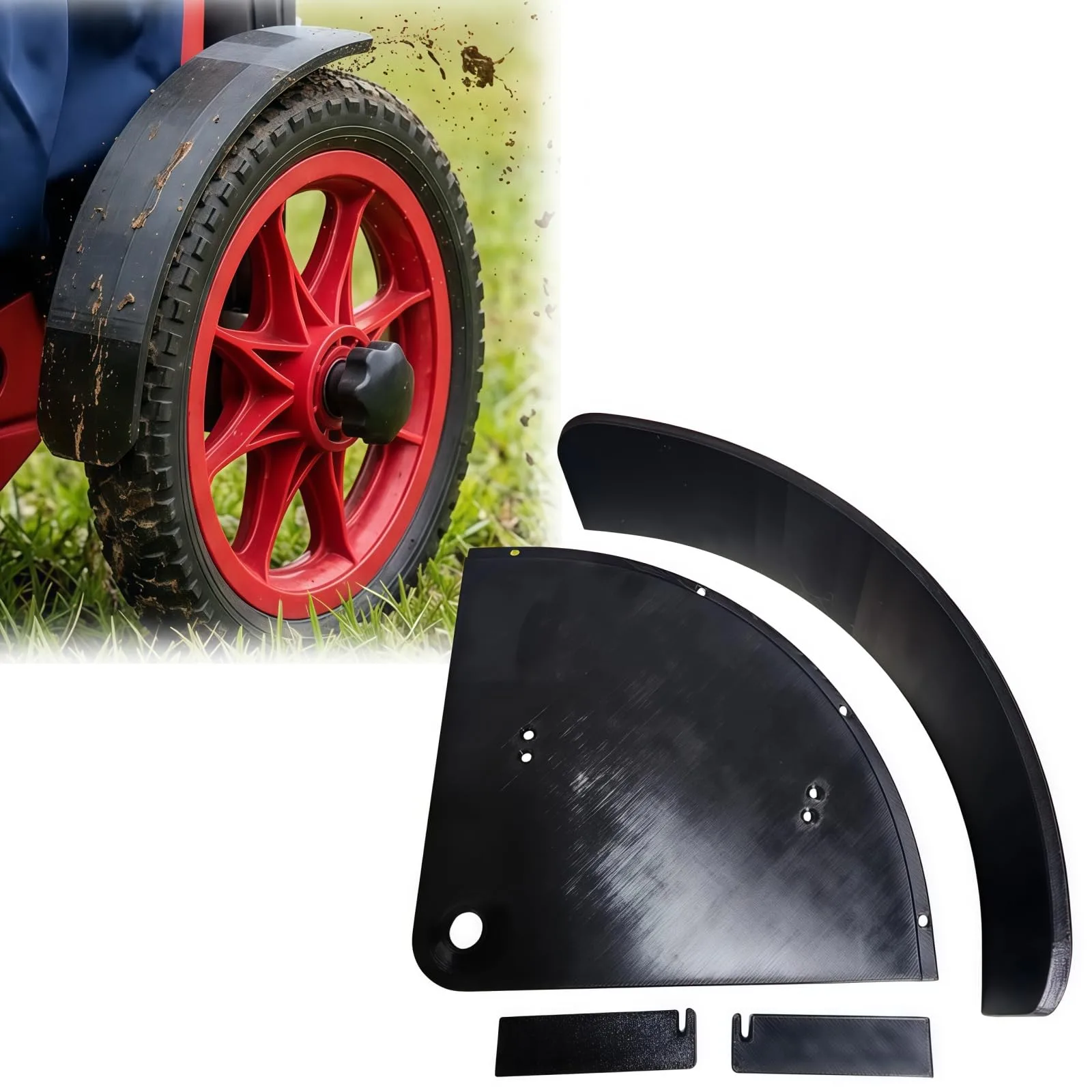 Generic Black Fenders for Zuca Compact Carts