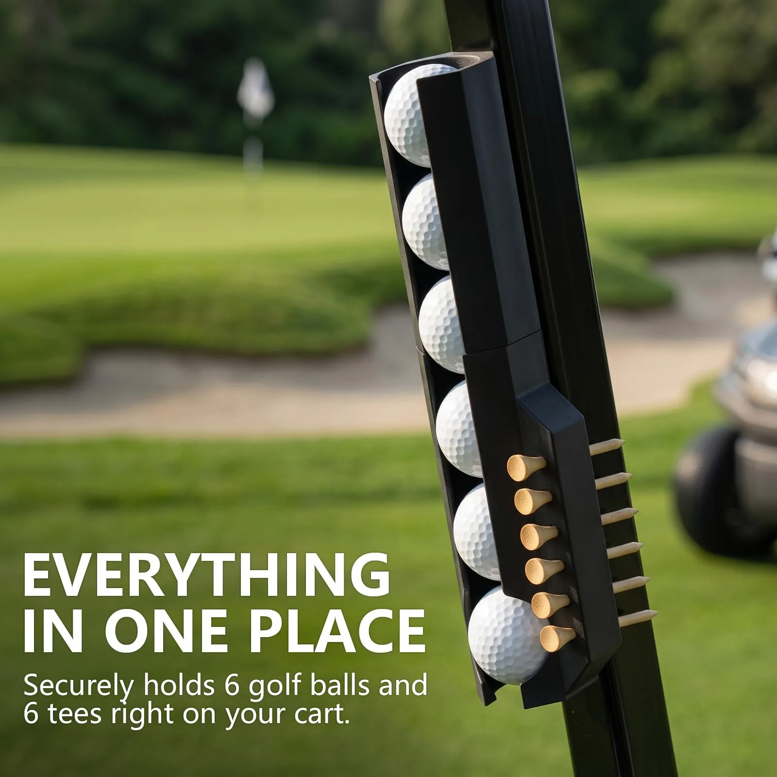 nekhfs Magnetic Golf Ball & Tee Holder for Golf Carts — fd5 image 2