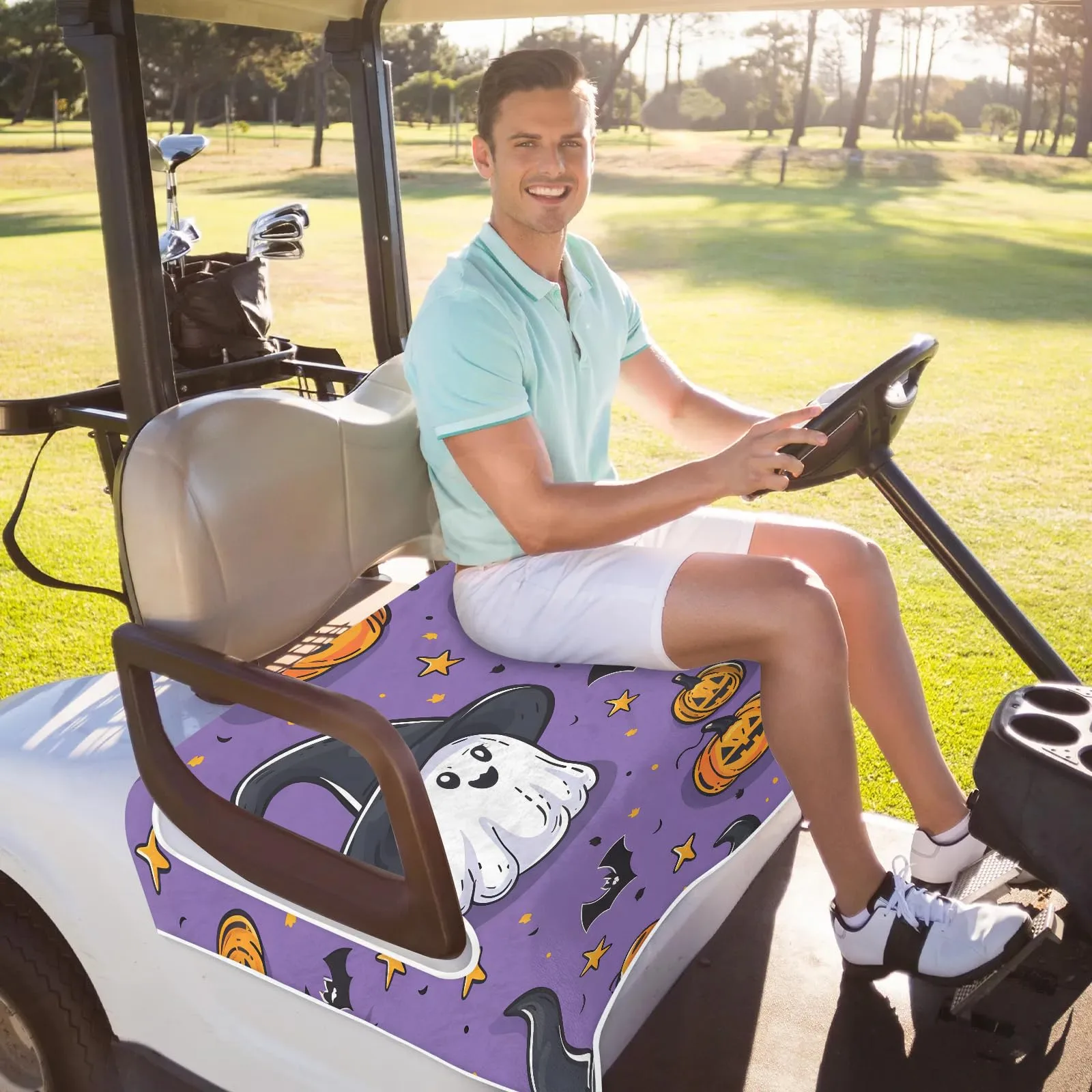 Tiveruda Golf Cart Seat Cover for Double Seats image 4