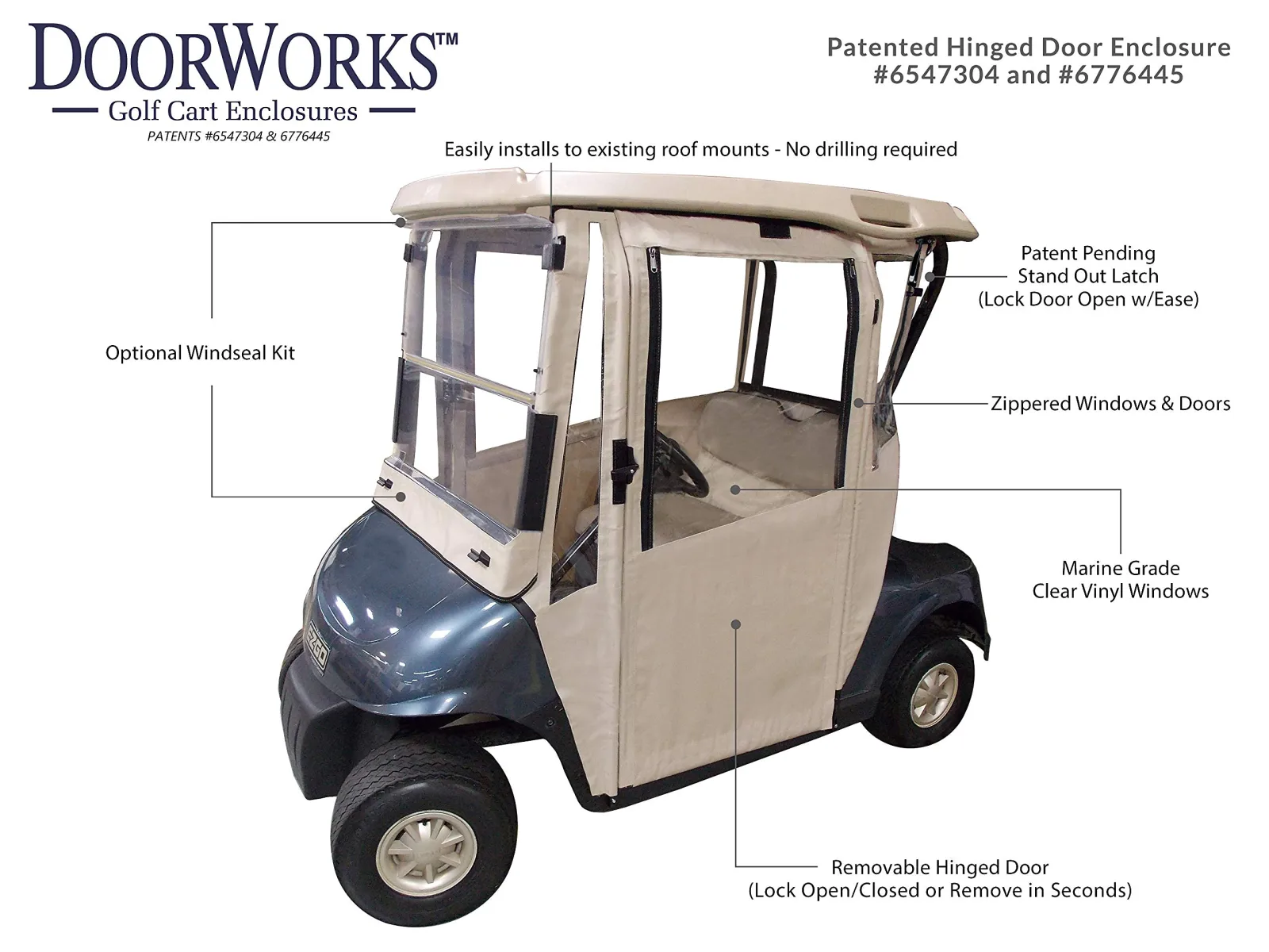 DoorWorks Yamaha Drive & Drive2 Hinged Door Enclosure image 4