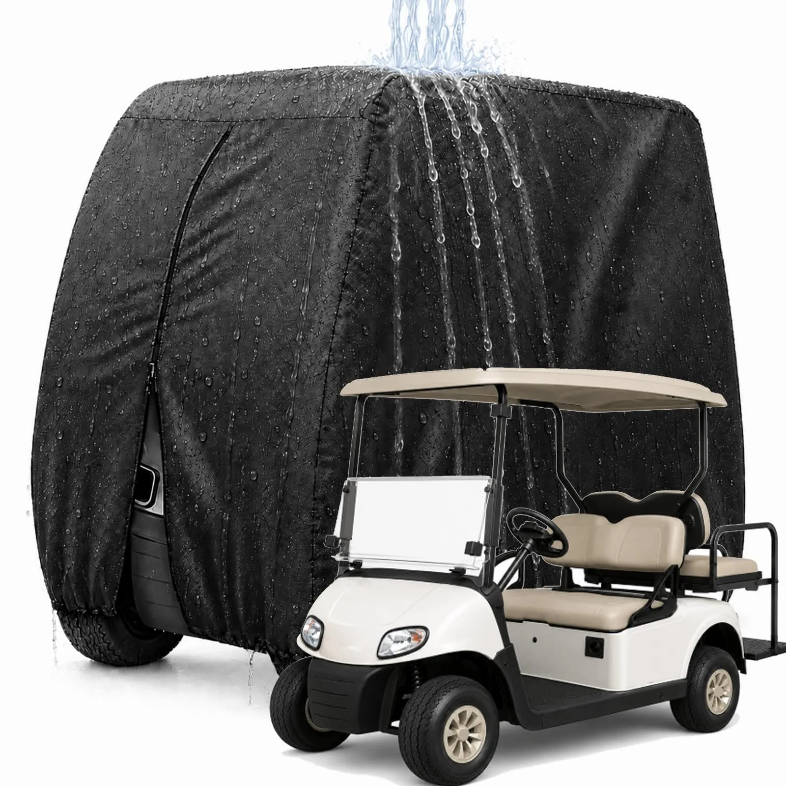 Golf Cart Cover for E-Z-GO RXV 2+2 Rear Seat 2008-2025