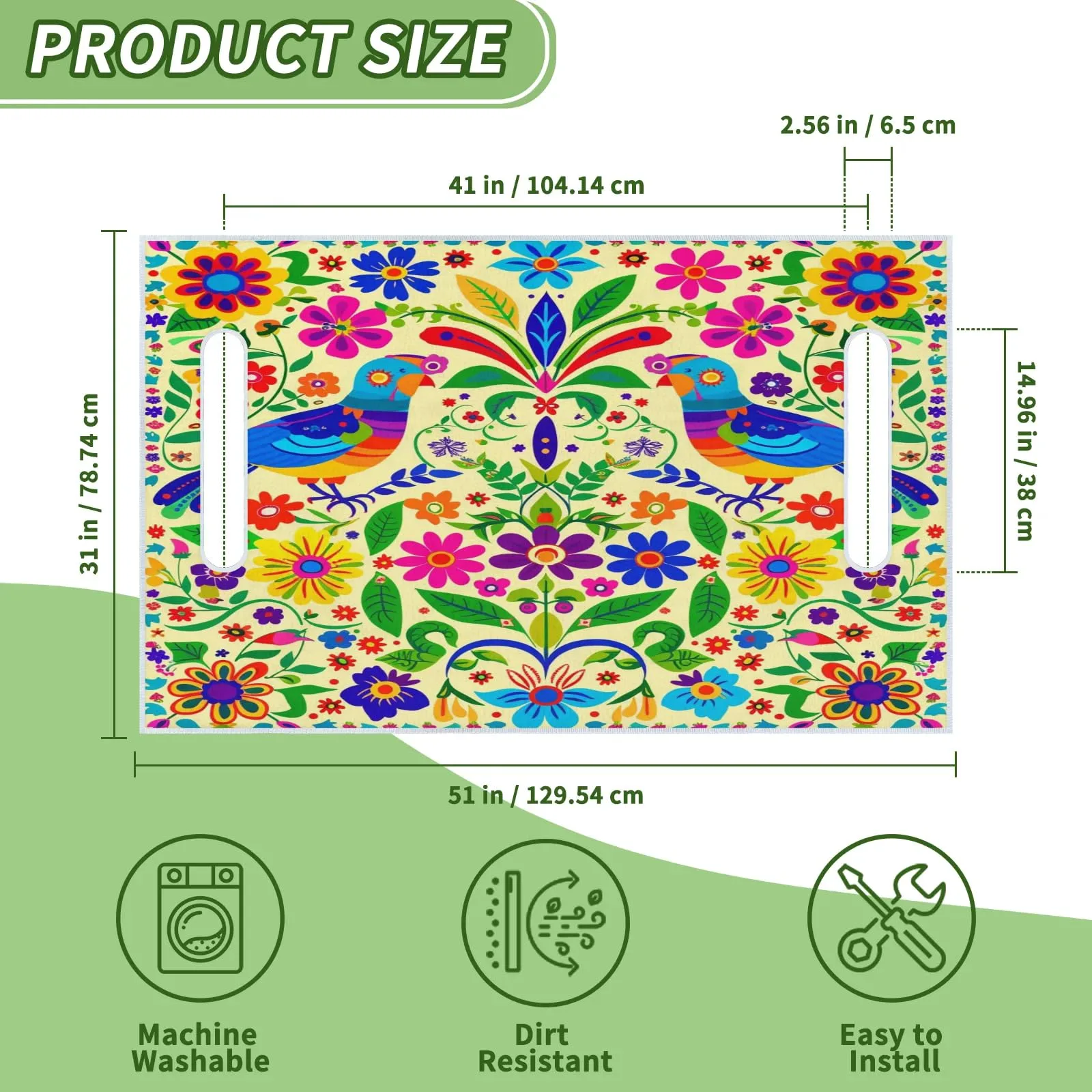 Tiveruda Golf Cart Seat Cover for Double Seats, 51 x 31 in image 2