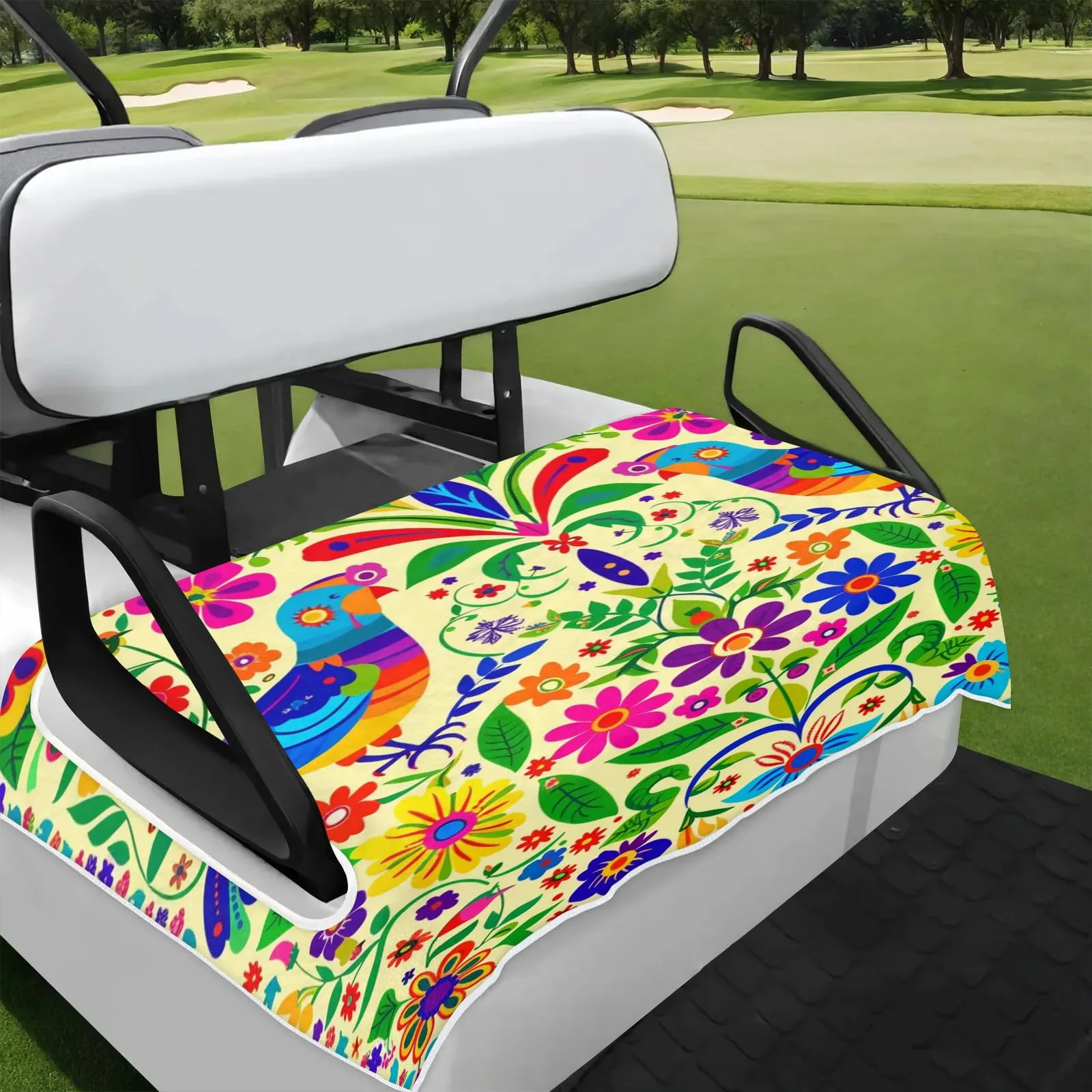 Tiveruda Golf Cart Seat Cover for Double Seats, 51 x 31 in