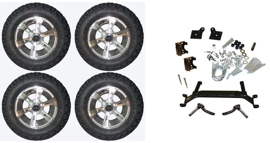 3G 4-Inch Lift Kit with 12-Inch Wheels for E-Z-GO TXT