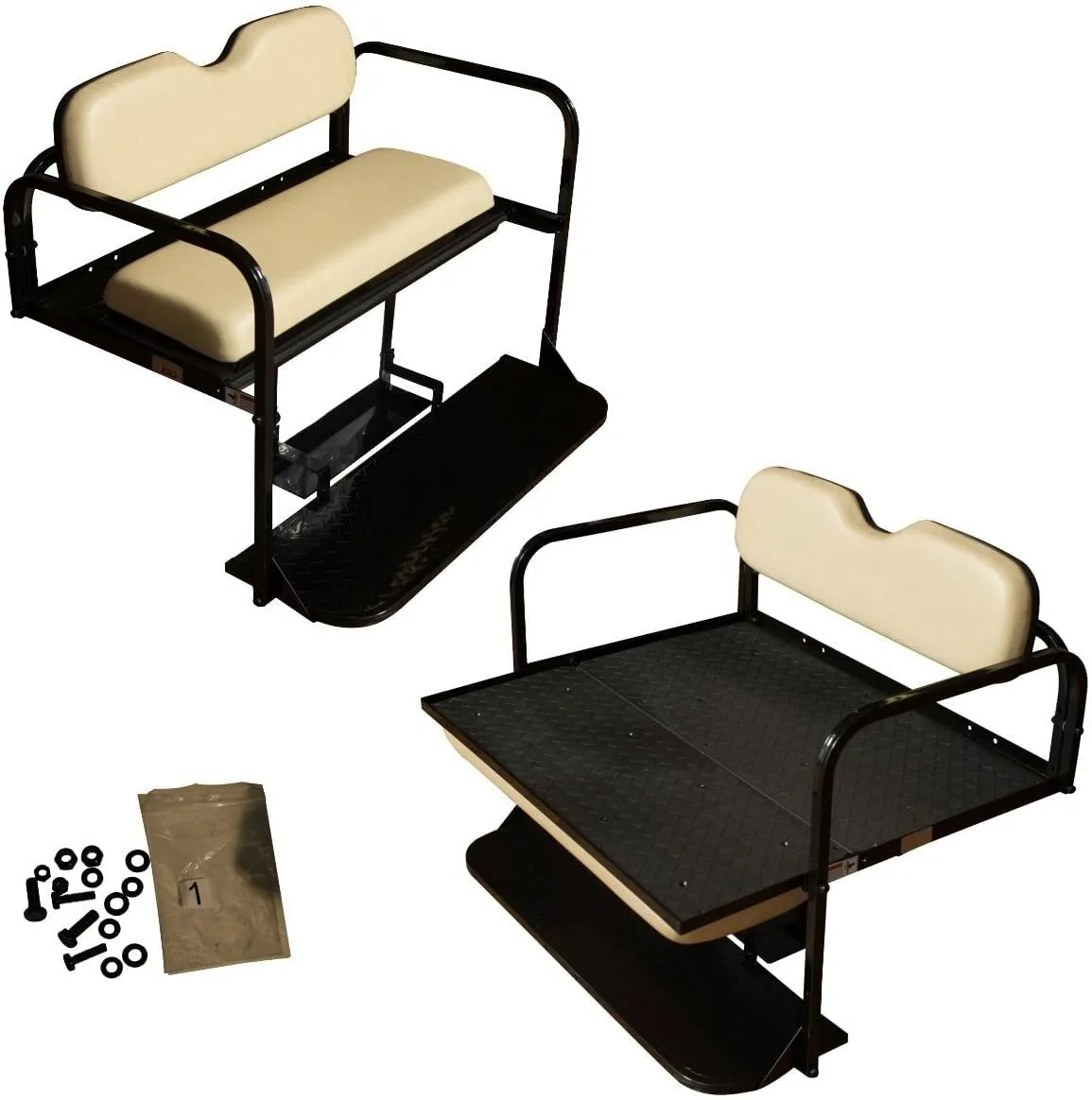 Performance Plus Carts Club Car DS Rear Flip Seat Kit