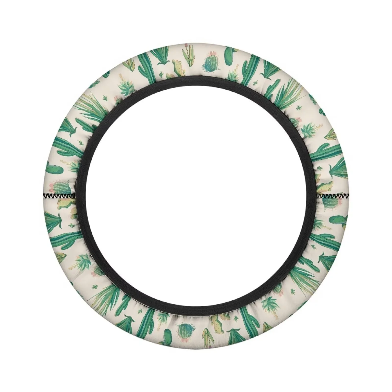 SUITOSELFY Tropical Cactus Golf Cart Steering Wheel Cover image 2