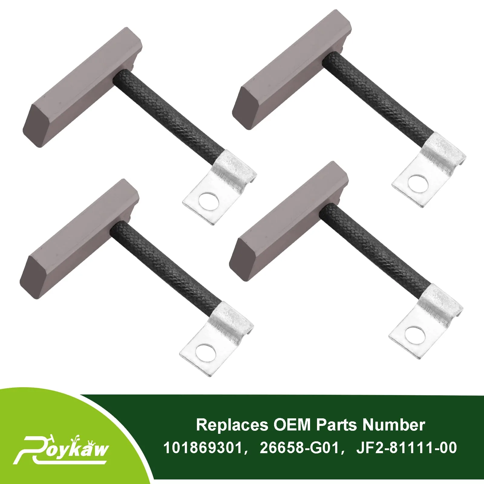 Roykaw Golf Cart Starter Generator Motor Brushes image 3