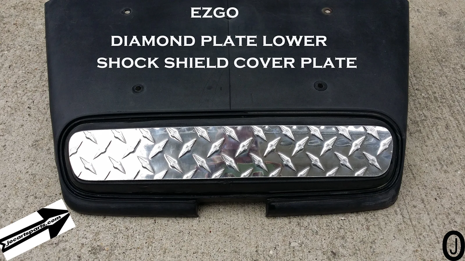J & O Carts Parts Diamond Plate Lower Shock Shield for E-Z-GO TXT/Marathon/Medalist image 2