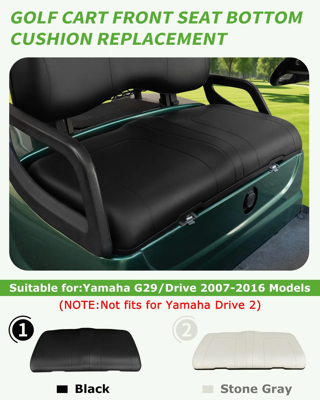 HEOHOU Yamaha G29/Drive Front Seat Bottom Cushion image 2