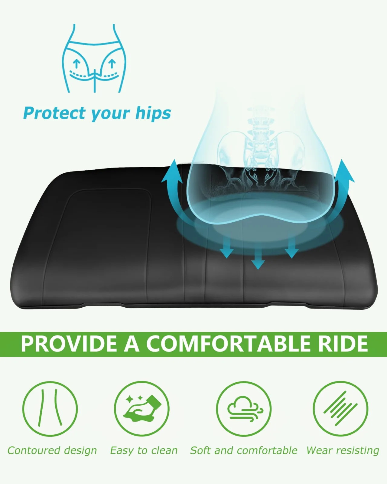 HEOHOU Yamaha G29/Drive Front Seat Bottom Cushion image 3