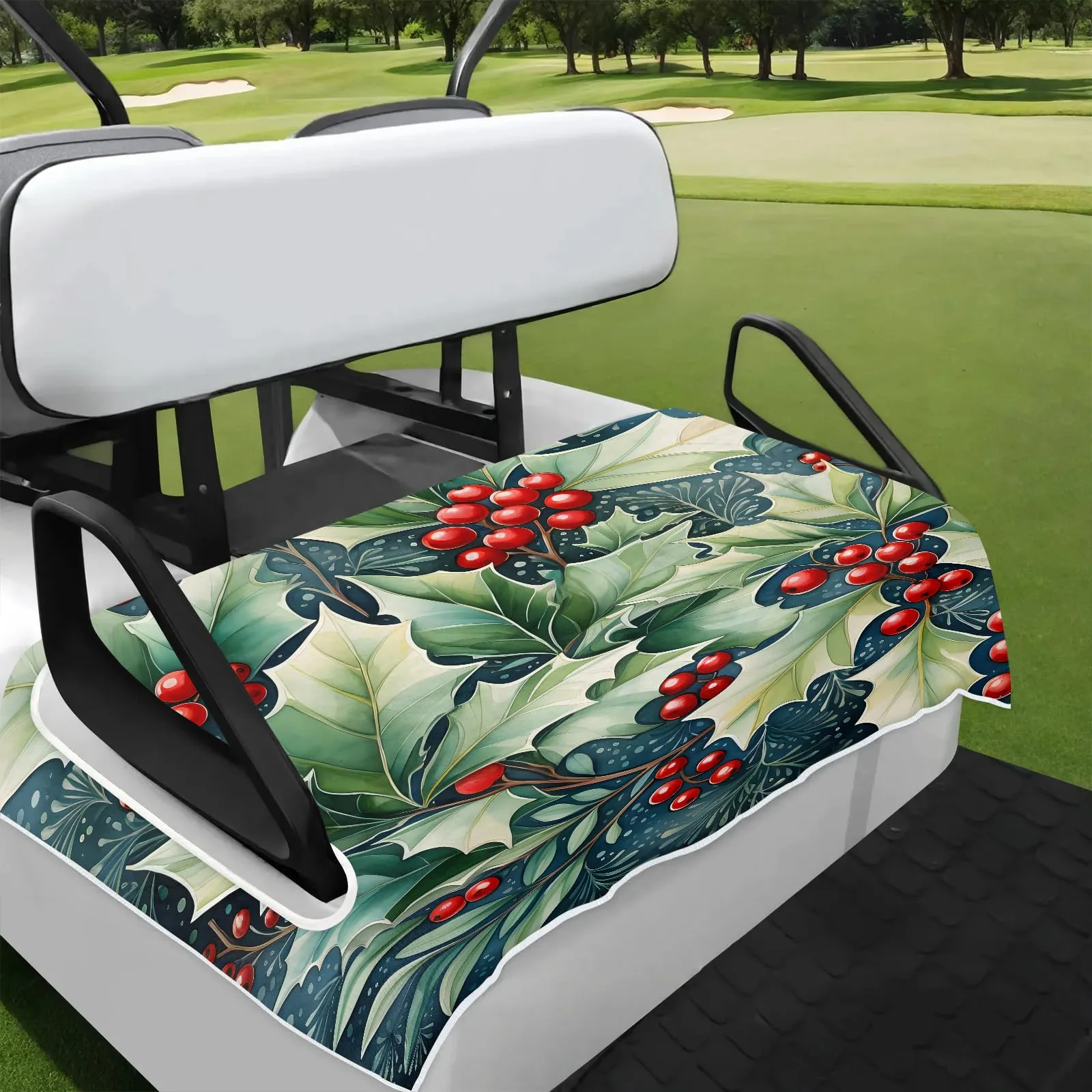 Tiveruda Golf Cart Seat Cover for Double Seats, 51 x 31 in