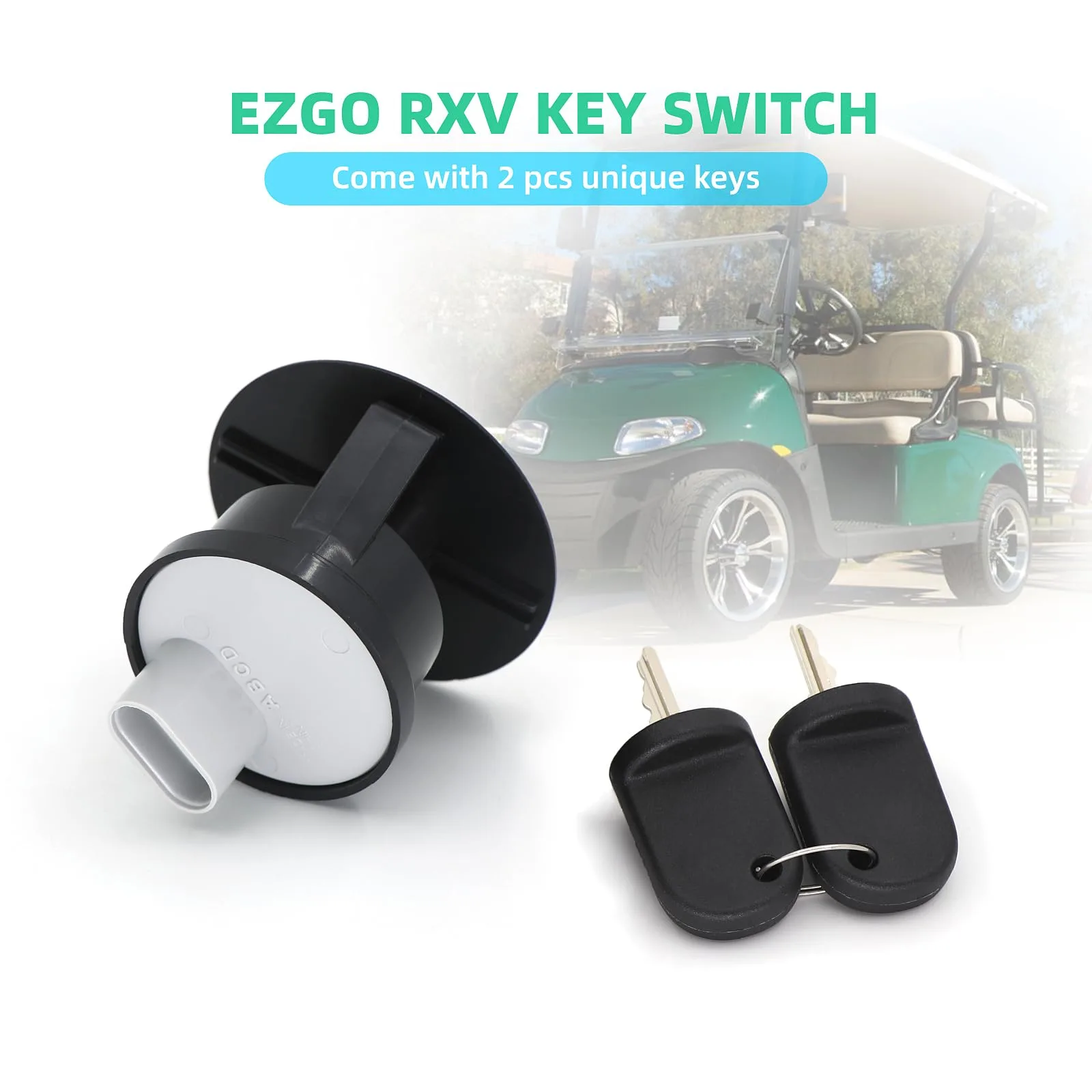 DIYOLFALL Ignition Key Switch for E-Z-GO RXV 48V Carts image 2