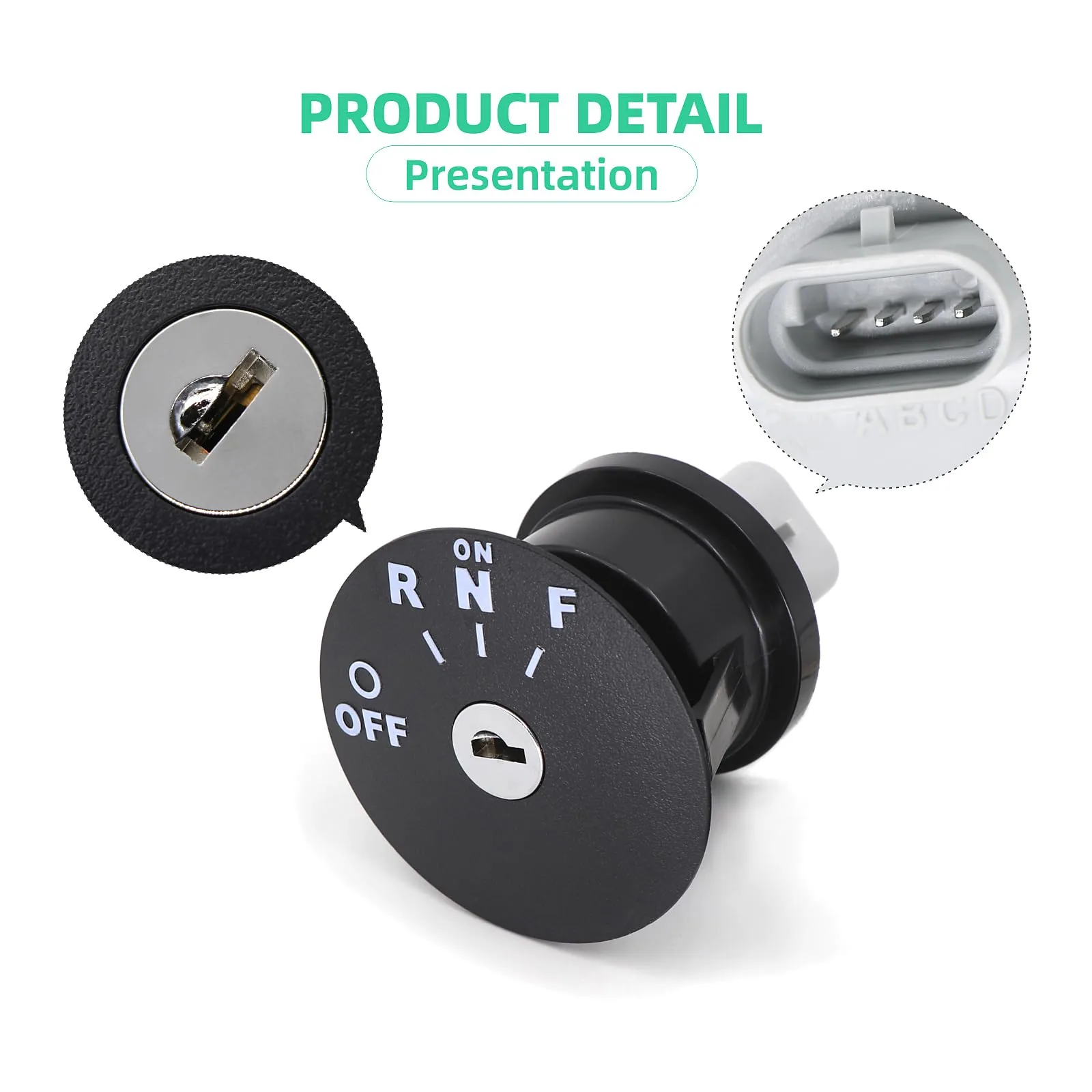 DIYOLFALL Ignition Key Switch for E-Z-GO RXV 48V Carts image 3
