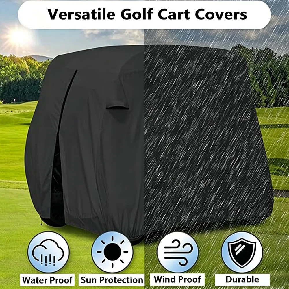 MZYRZ Golf Cart Cover for E-Z-GO Shuttle 6 (2010–2026) 73×48×112 in image 3