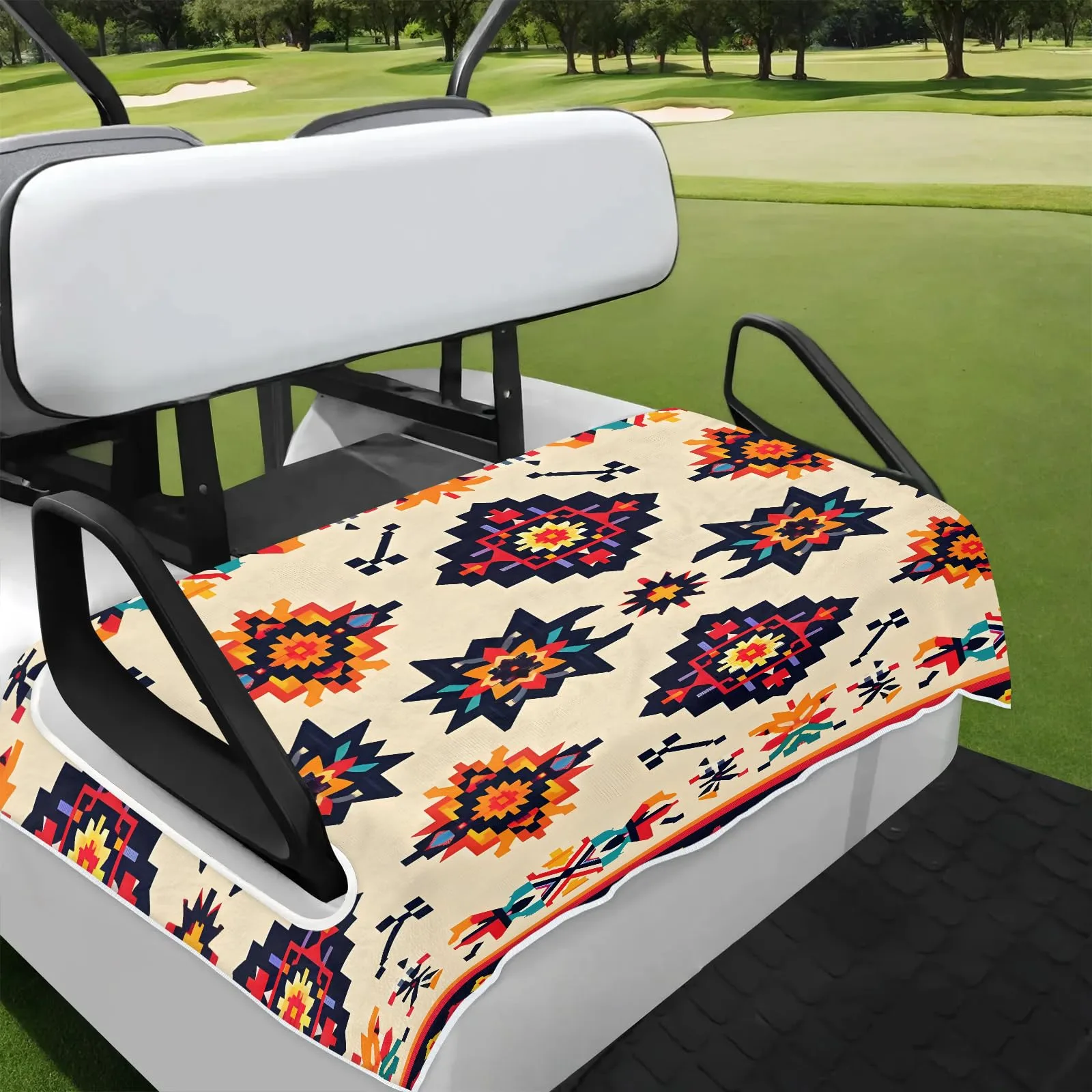 Tiveruda Golf Cart Seat Cover for Double Seats