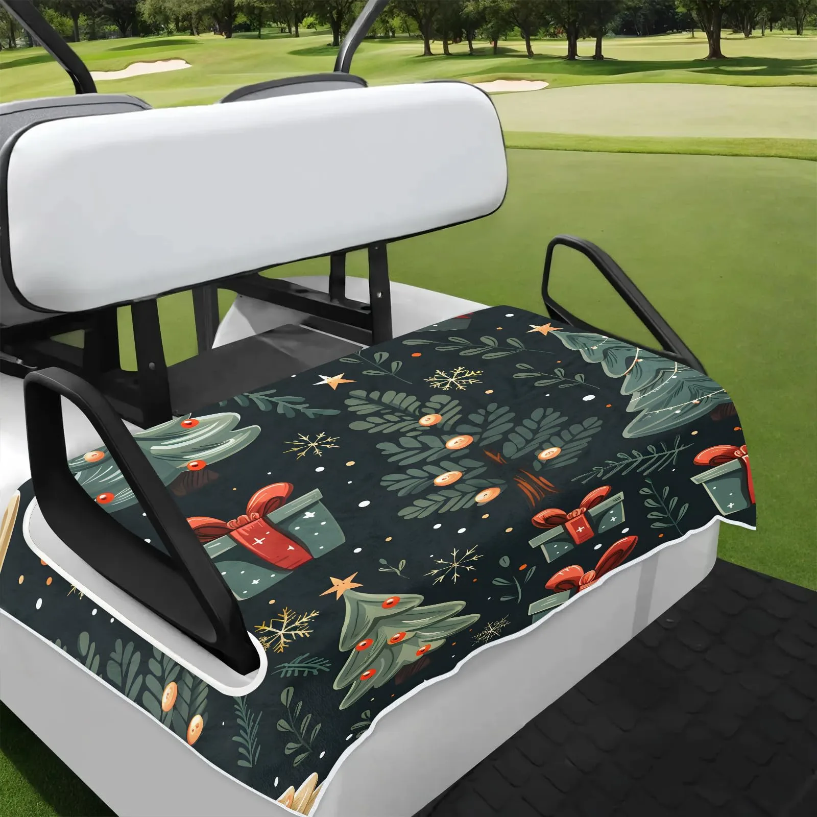 Tiveruda Golf Cart Seat Cover for Double Seats, 51 x 31 in