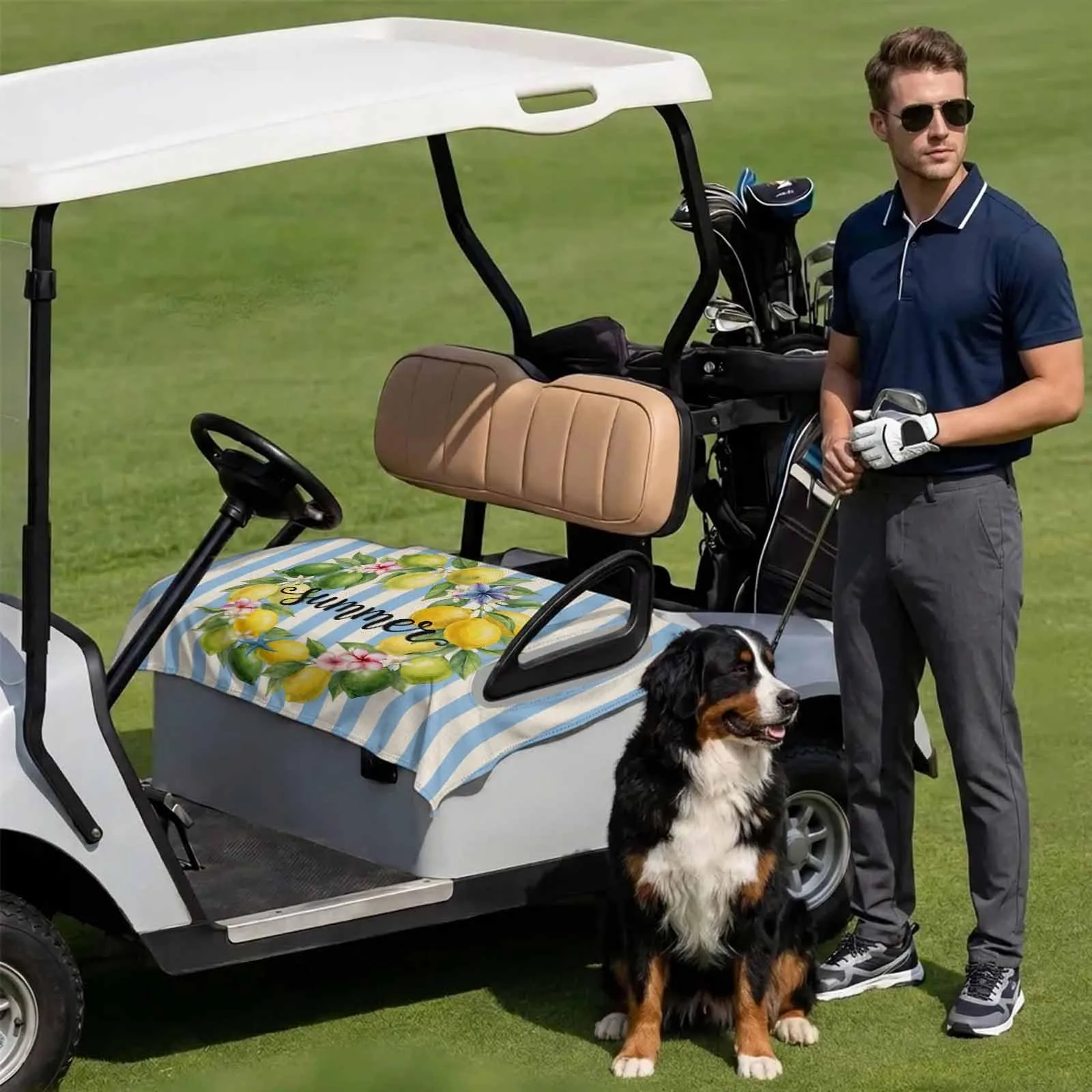 DecorLovee Microfiber Golf Cart Seat Cover 51 x 31 – DLE202606101781062736278031434 image 3