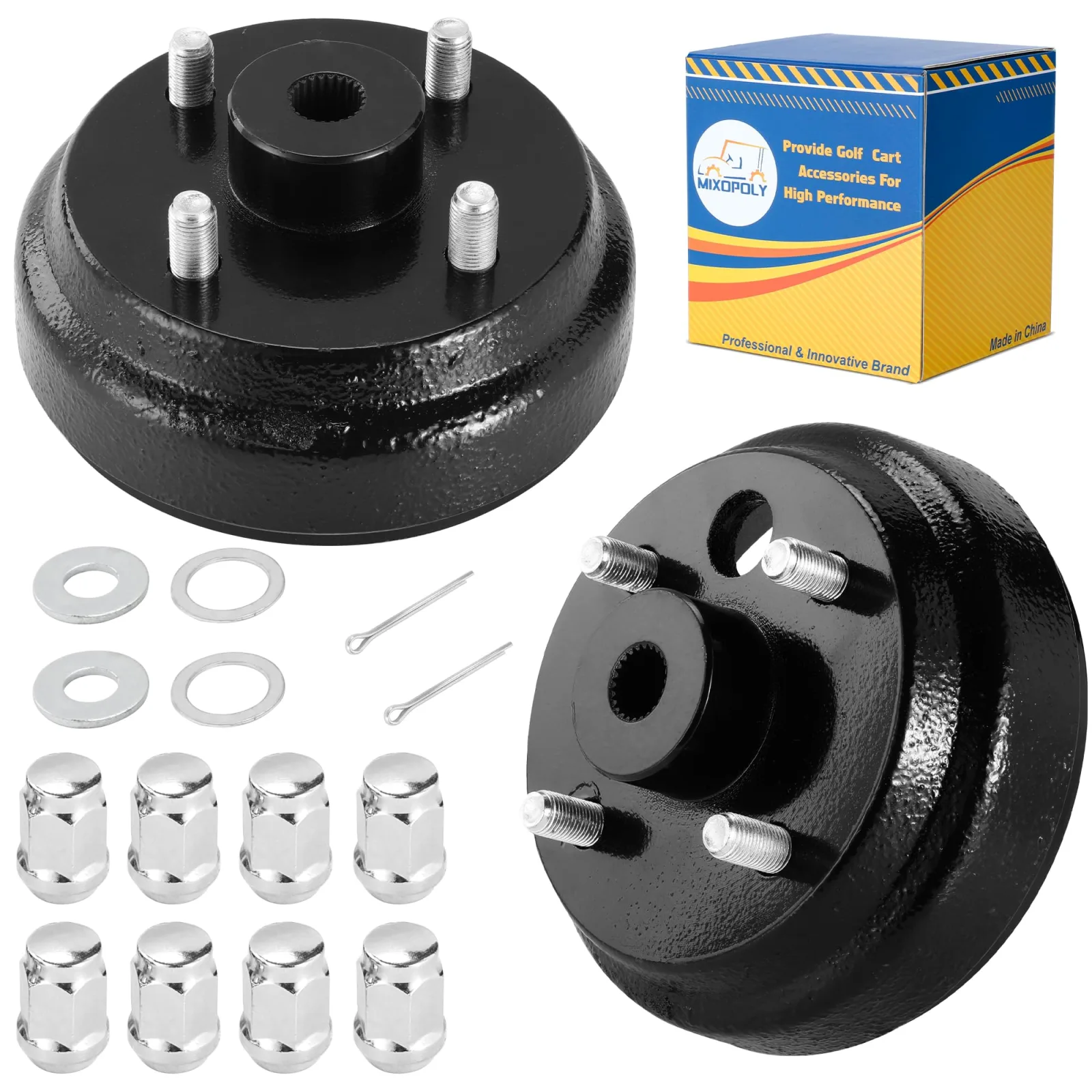Mixopoly E-Z-GO Golf Cart Brake Drum Hub Assembly