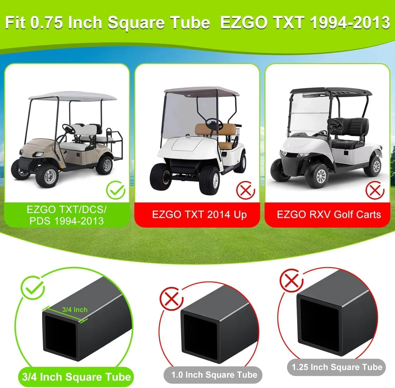 LEAPGOMAX Windshield Sash Clips for E-Z-GO TXT 1994–2013 image 3