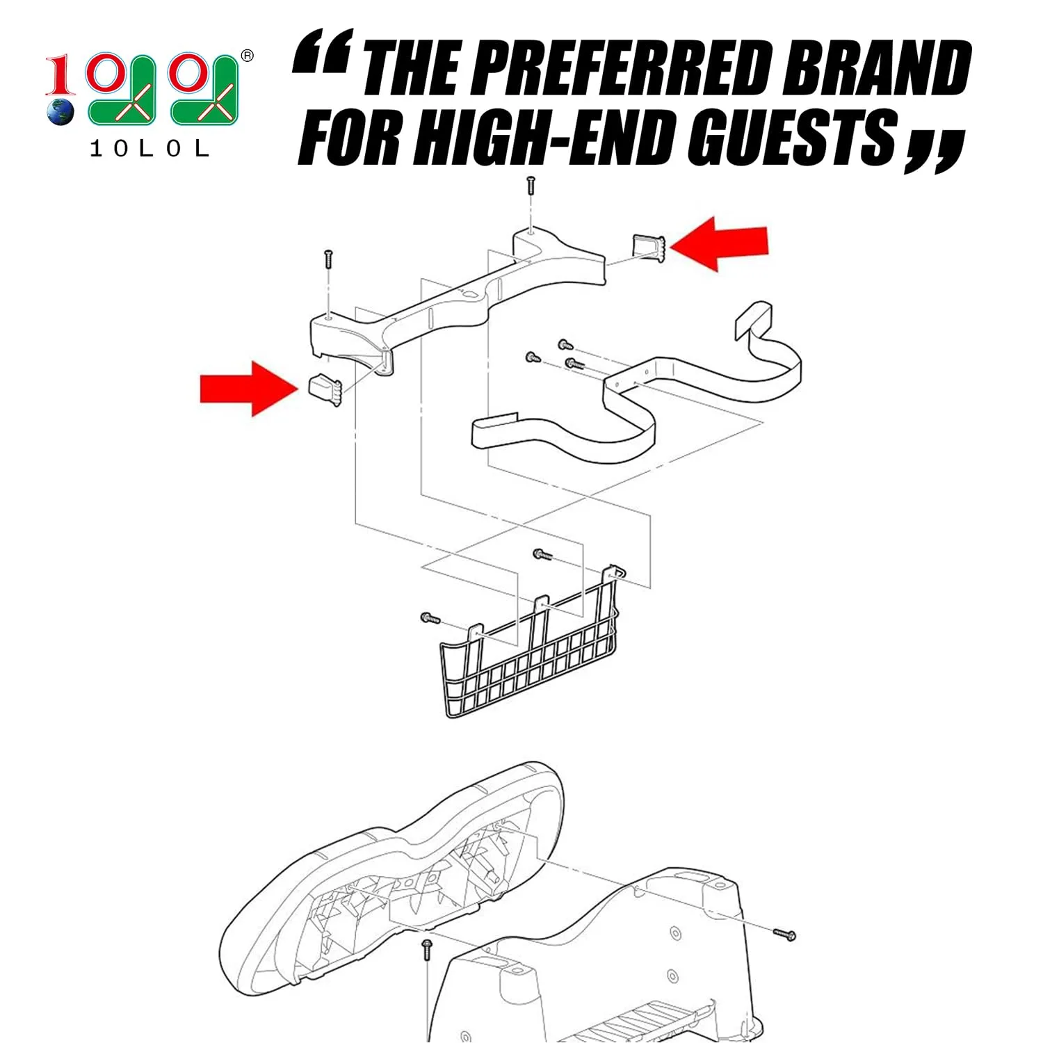 10L0L Bag Strap Buckles for Club Car Precedent image 2