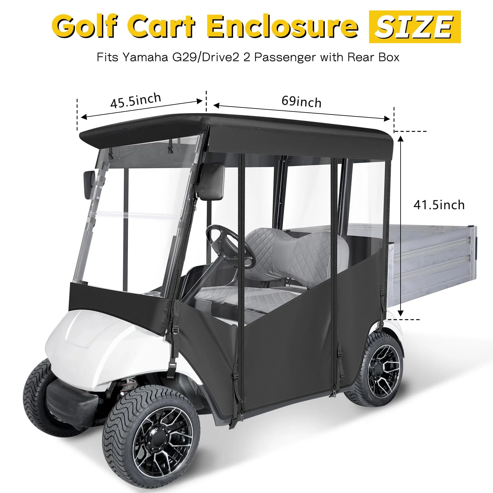 SANXIACAR Enclosure for Yamaha G29 Drive2 Golf Cart image 2